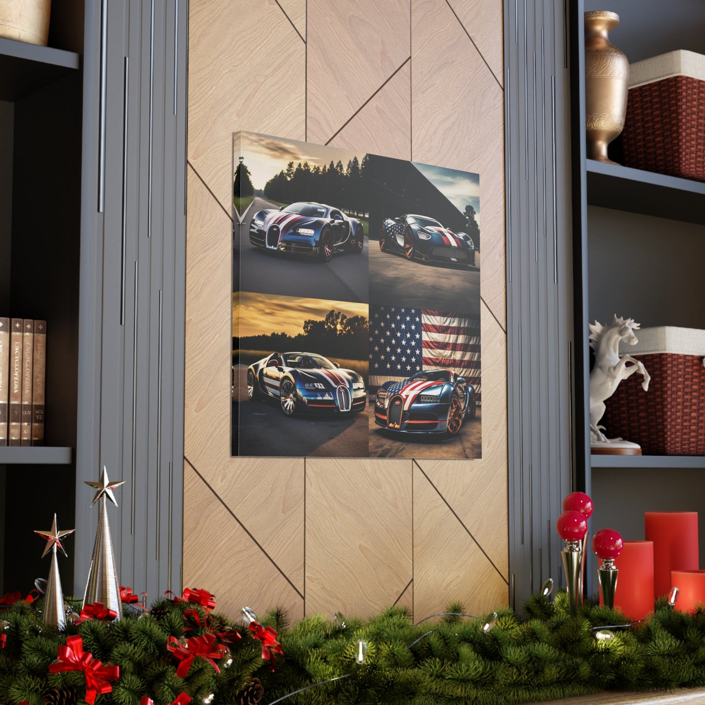 Canvas Gallery Wraps Bugatti Flag American 5