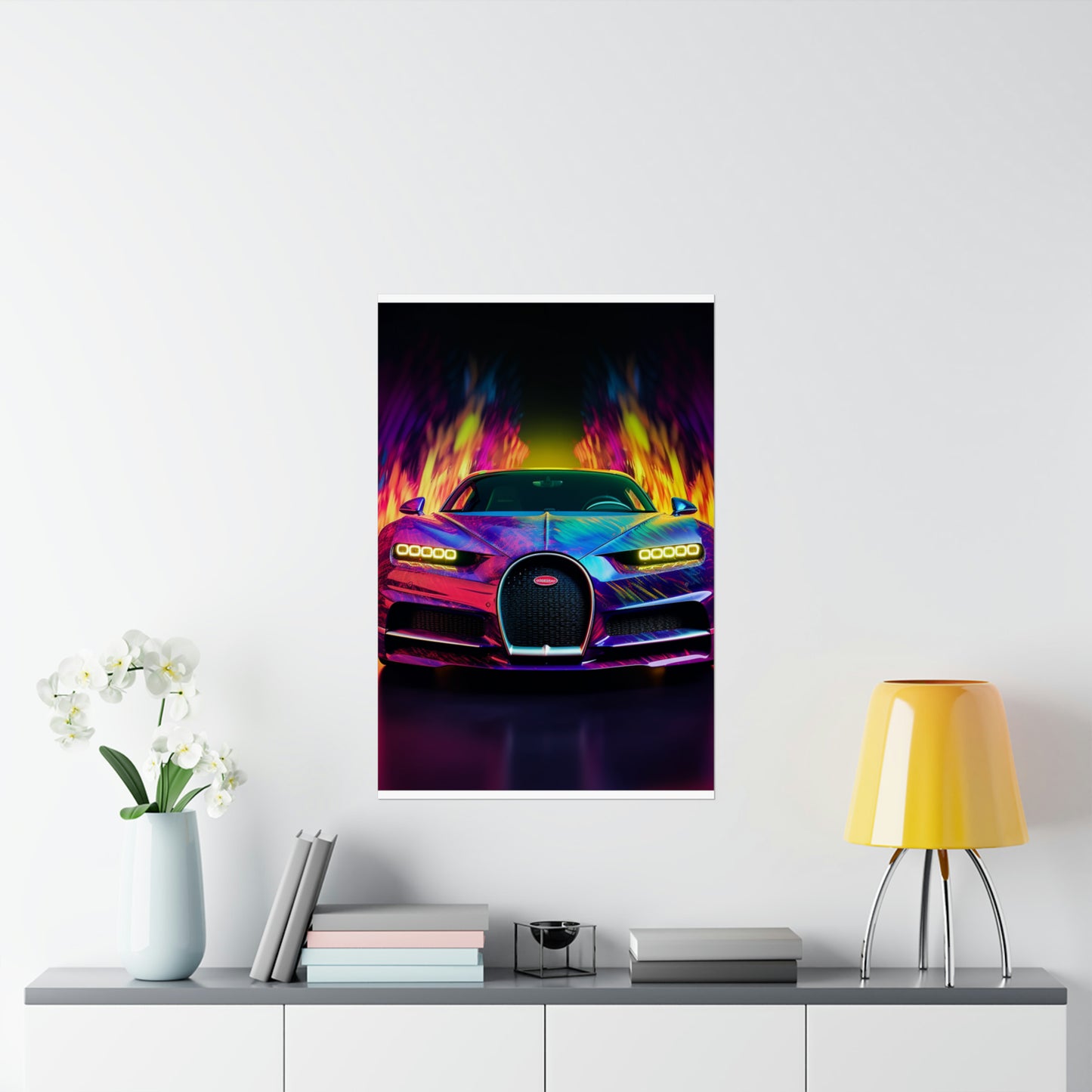 Premium Matte Vertical Posters Florescent Bugatti Flair 3