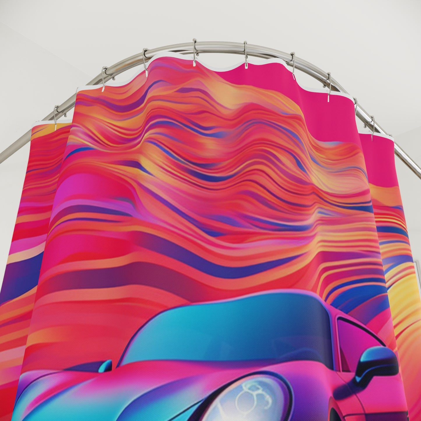Polyester Shower Curtain Porsche Water Fusion 3