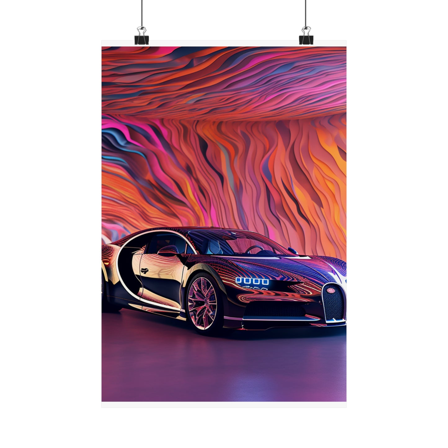 Premium Matte Vertical Posters Bugatti Abstract Flair 4