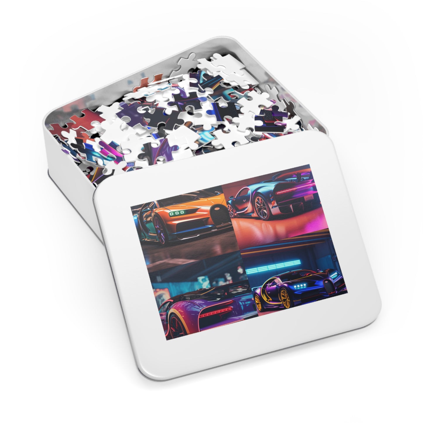 Jigsaw Puzzle (30, 110, 252, 500,1000-Piece) Hyper Bugatti Neon Chiron 5