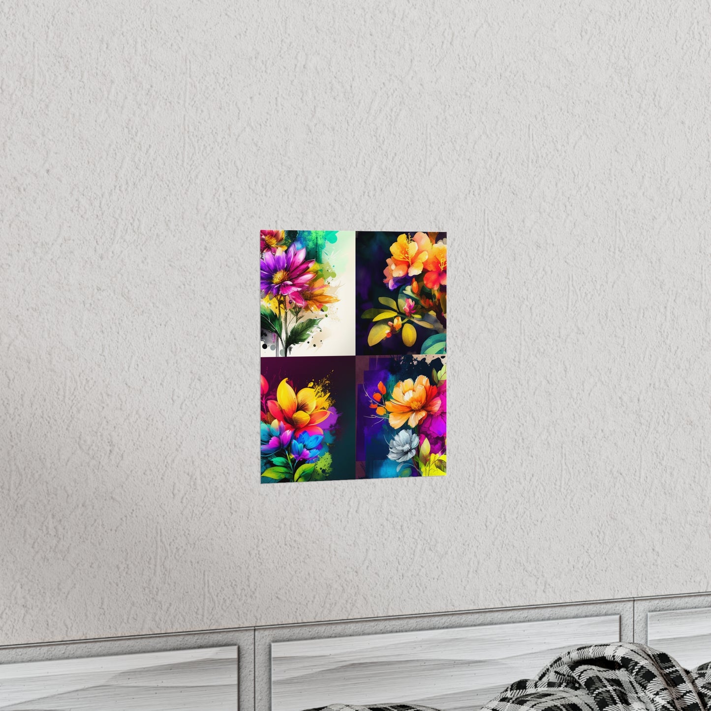 Premium Matte Vertical Posters Bright Spring Flowers 5