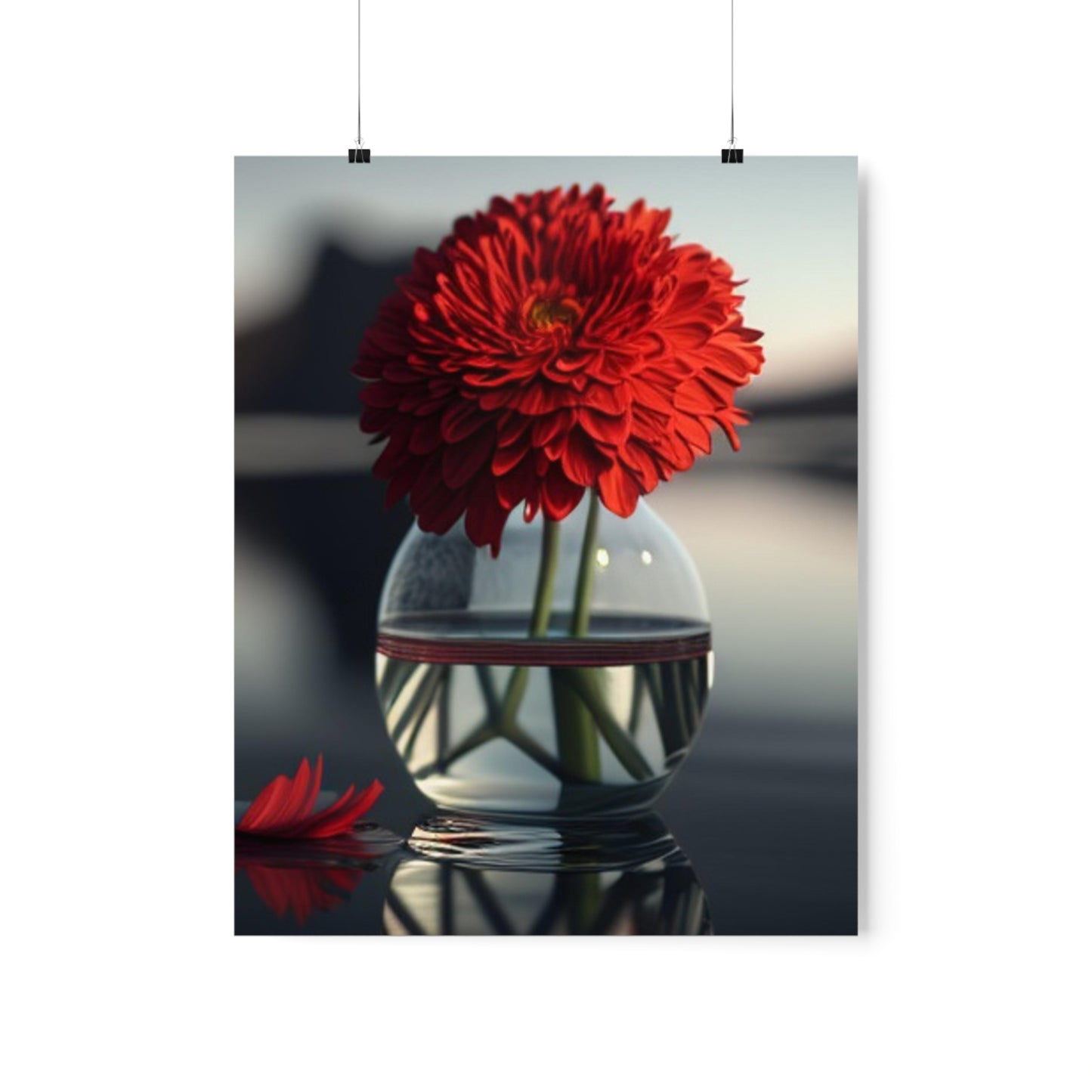 Premium Matte Vertical Posters Chrysanthemum 2