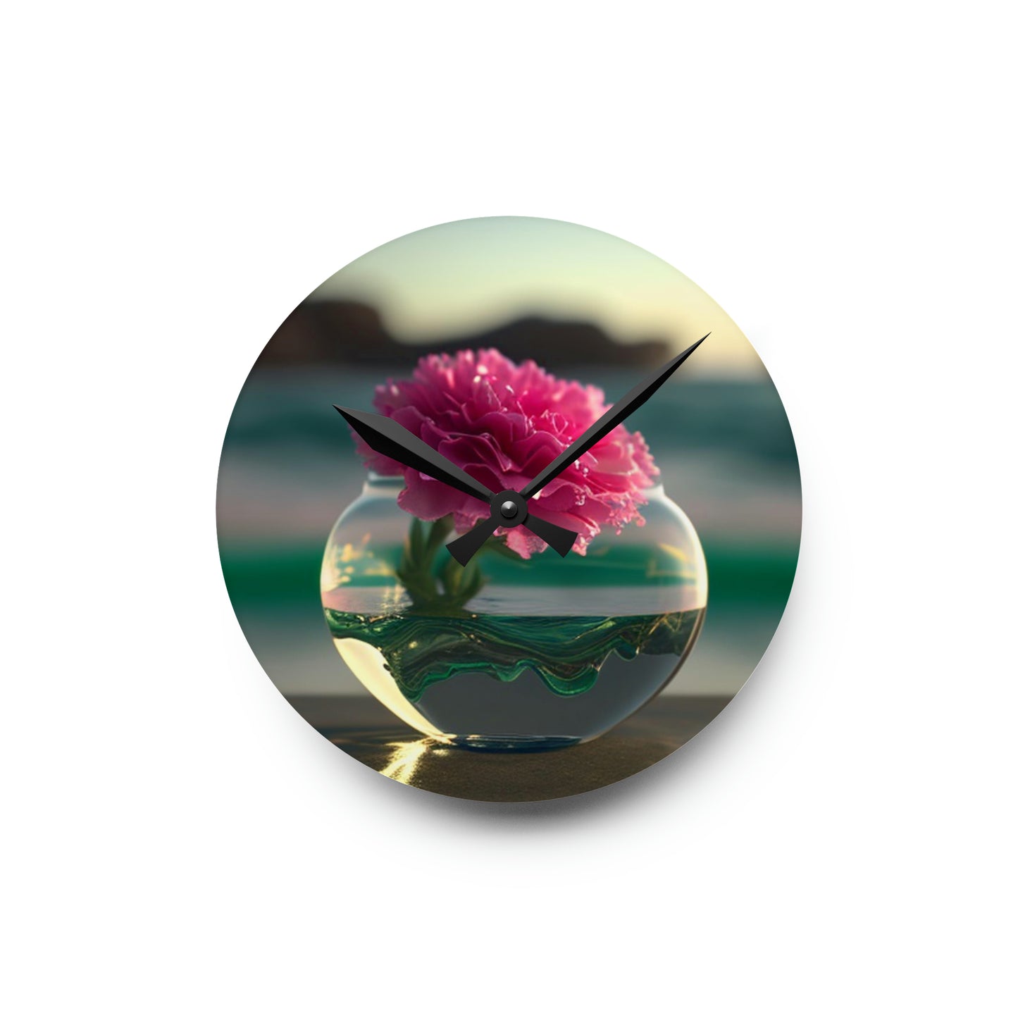 Acrylic Wall Clock Carnation 3