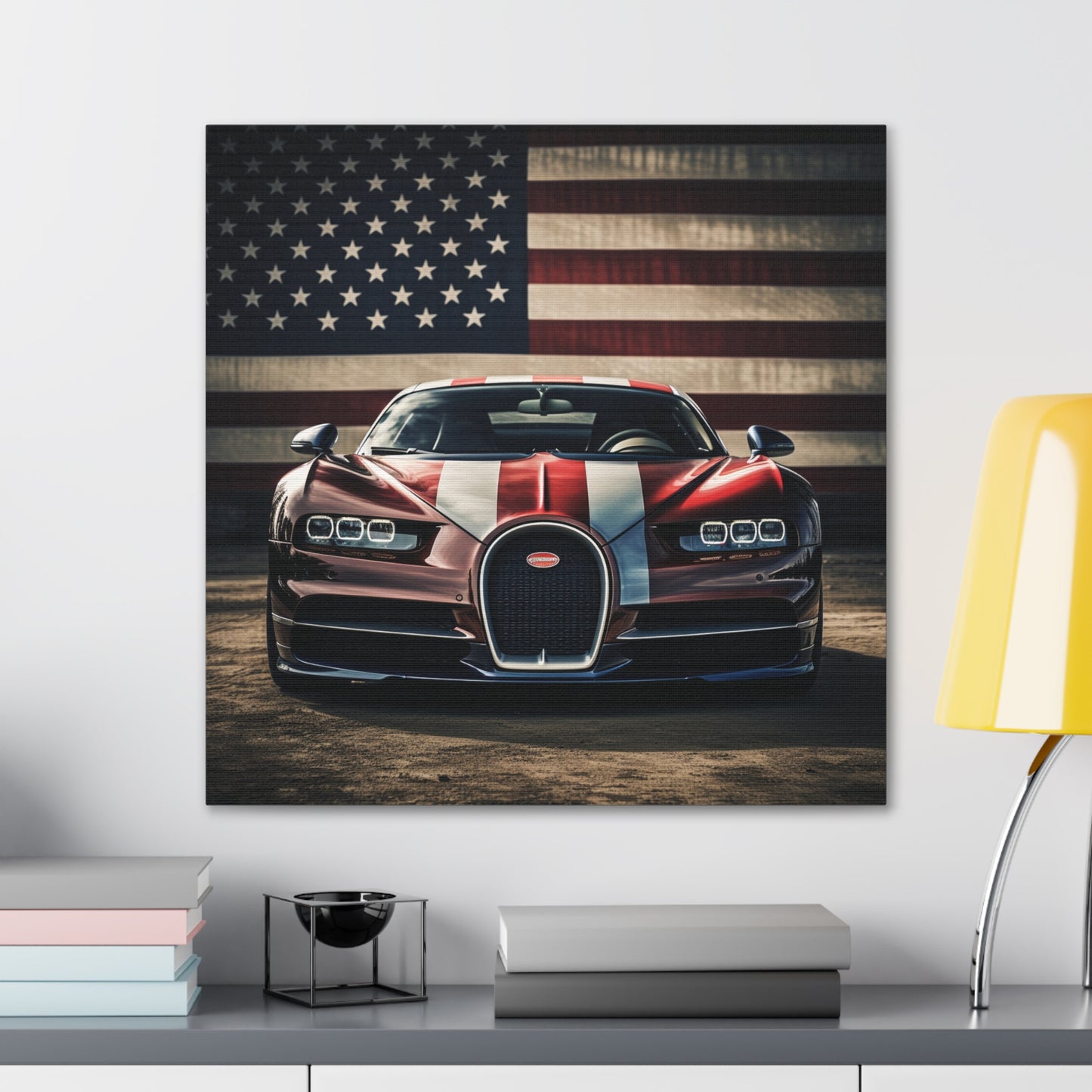 Canvas Gallery Wraps Bugatti Flag 1