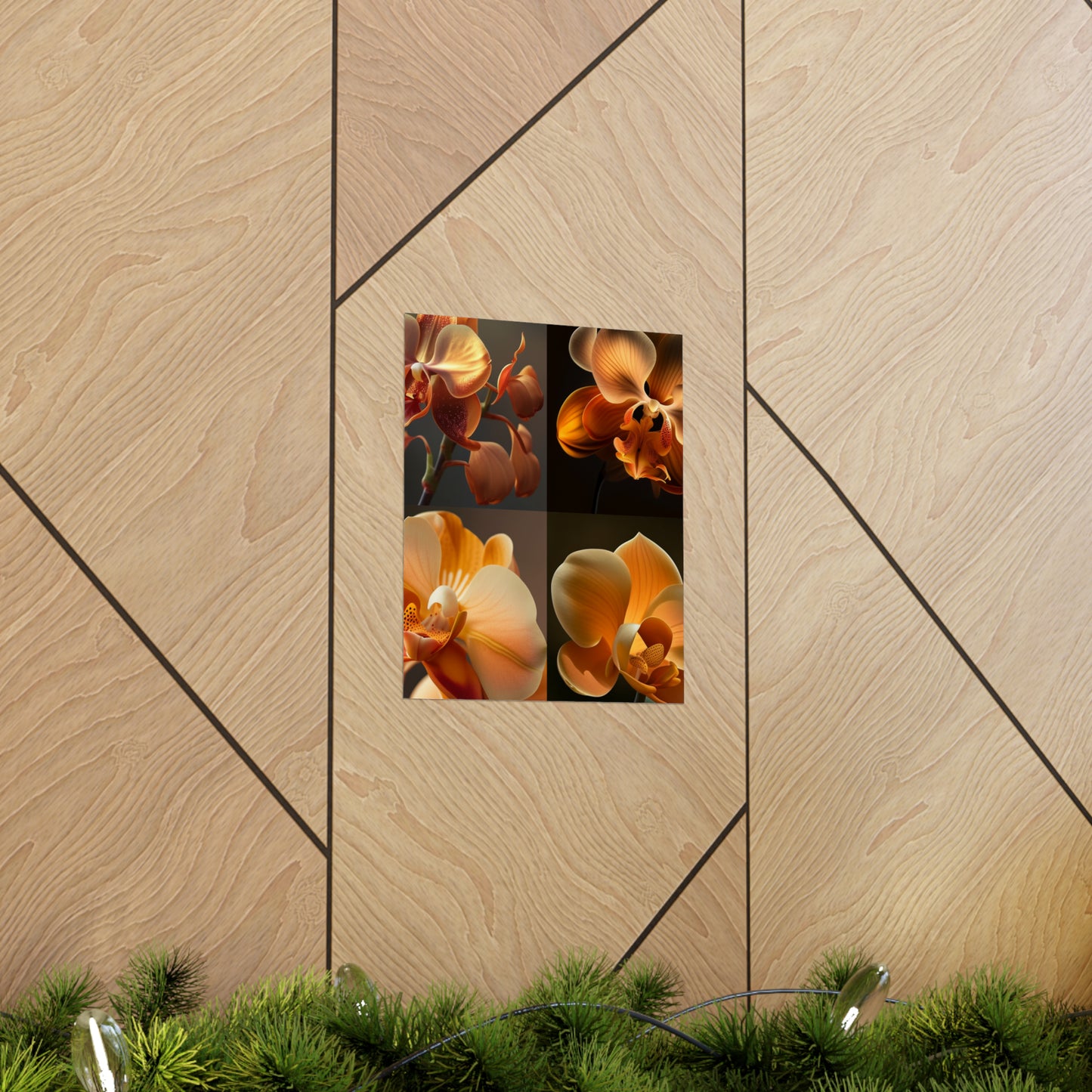 Premium Matte Vertical Posters Orange Orchid 5