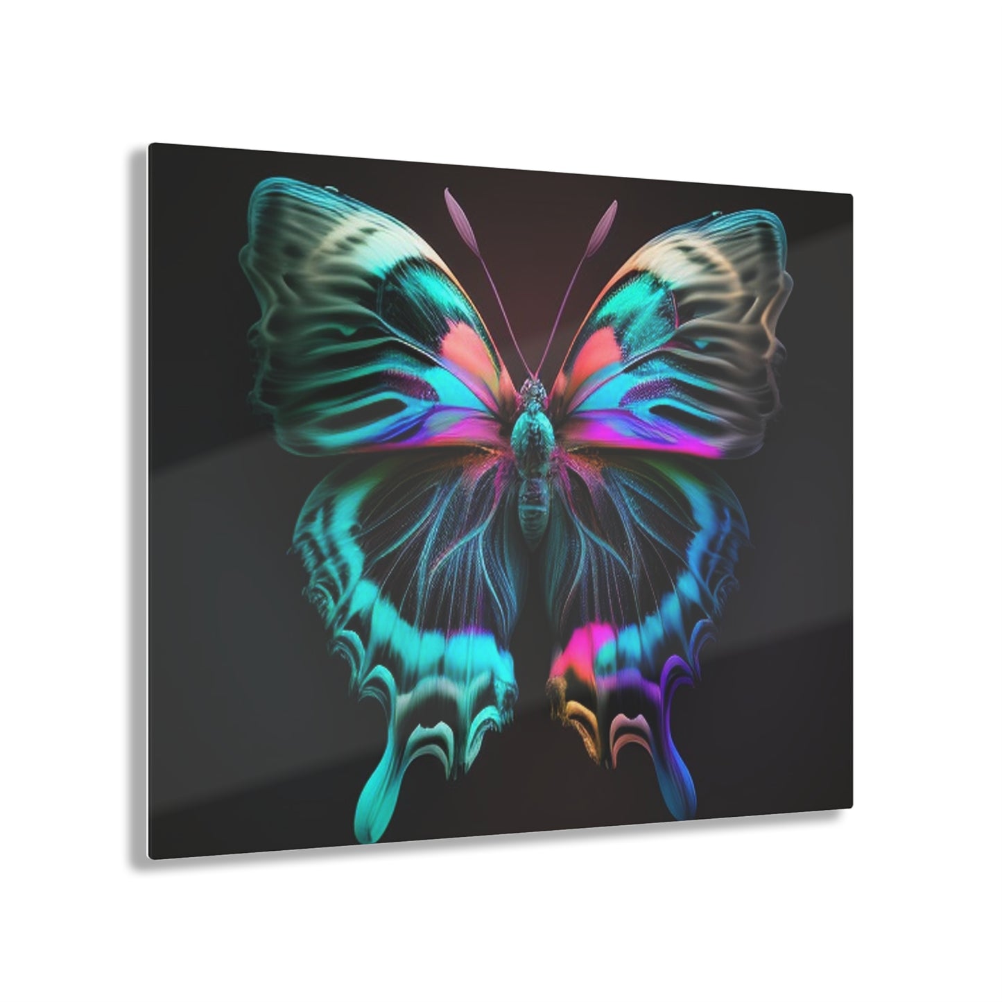 Acrylic Prints Neon Butterfly Fusion 3