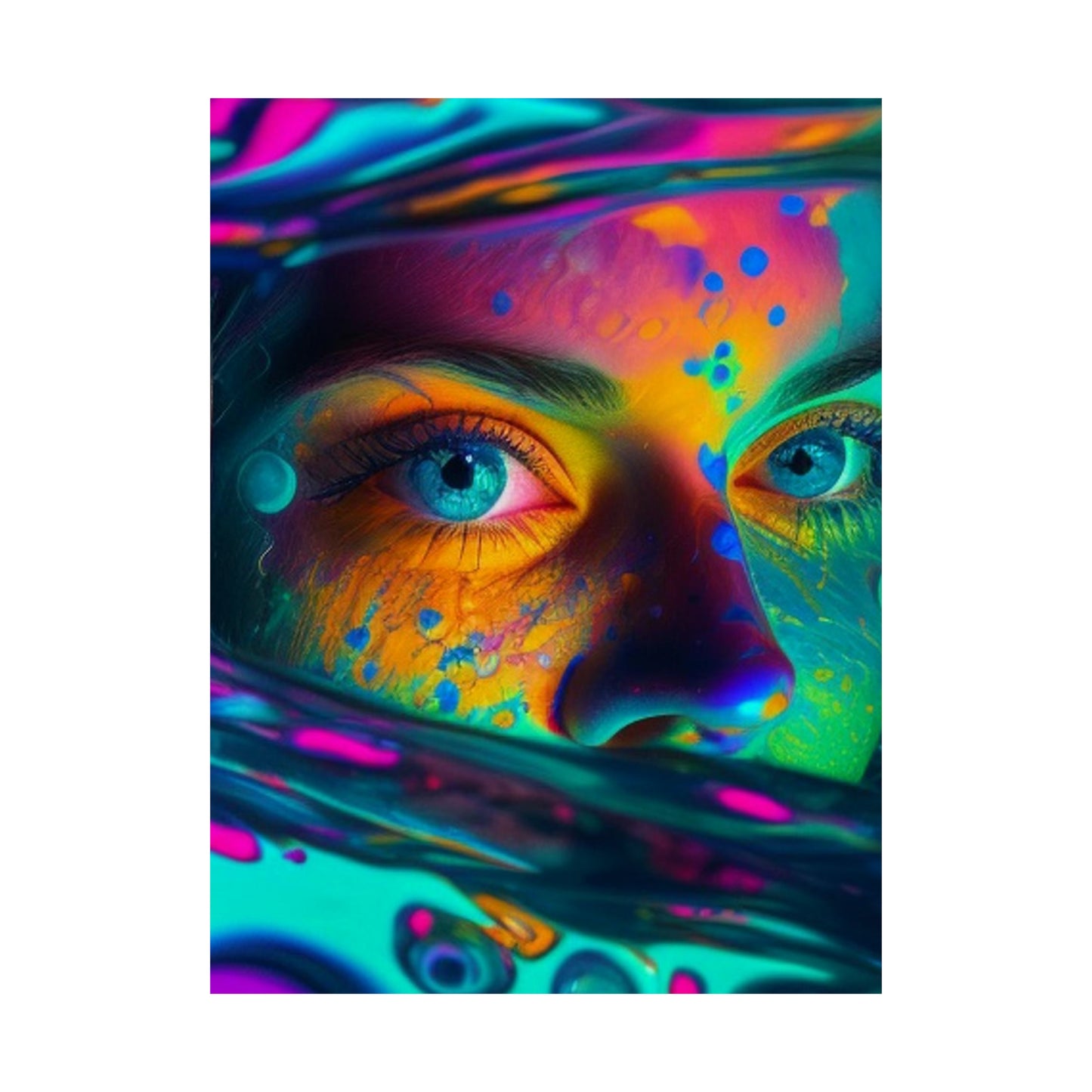 Premium Matte Vertical Posters Florescent Glow 3