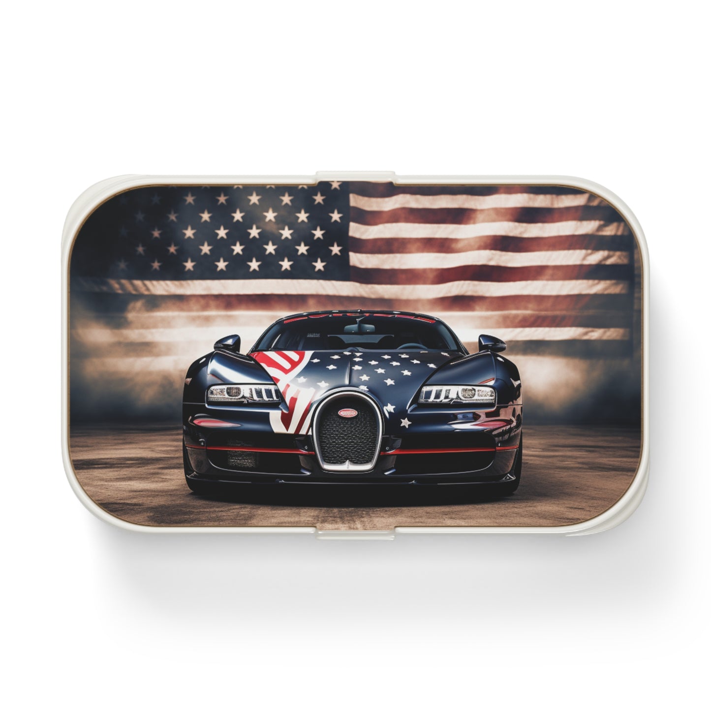 Bento Lunch Box Bugatti American Flag 2