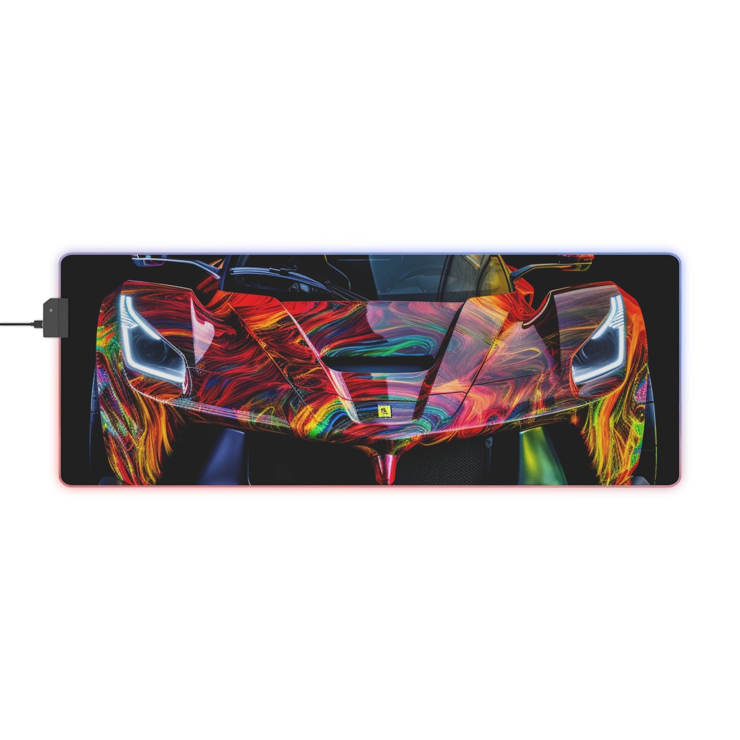 LED Gaming Mouse Pad Ferrari Neon 3