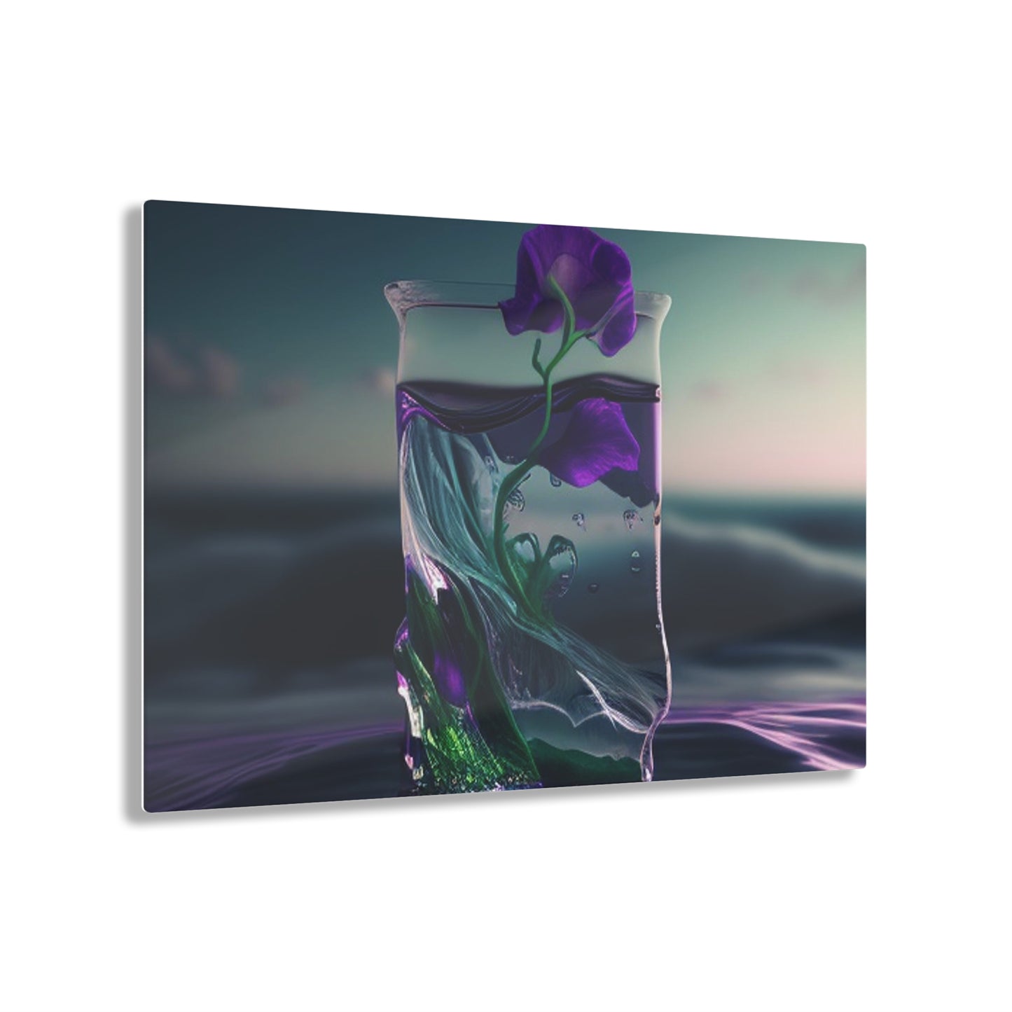 Acrylic Prints Purple Sweet pea in a vase 3