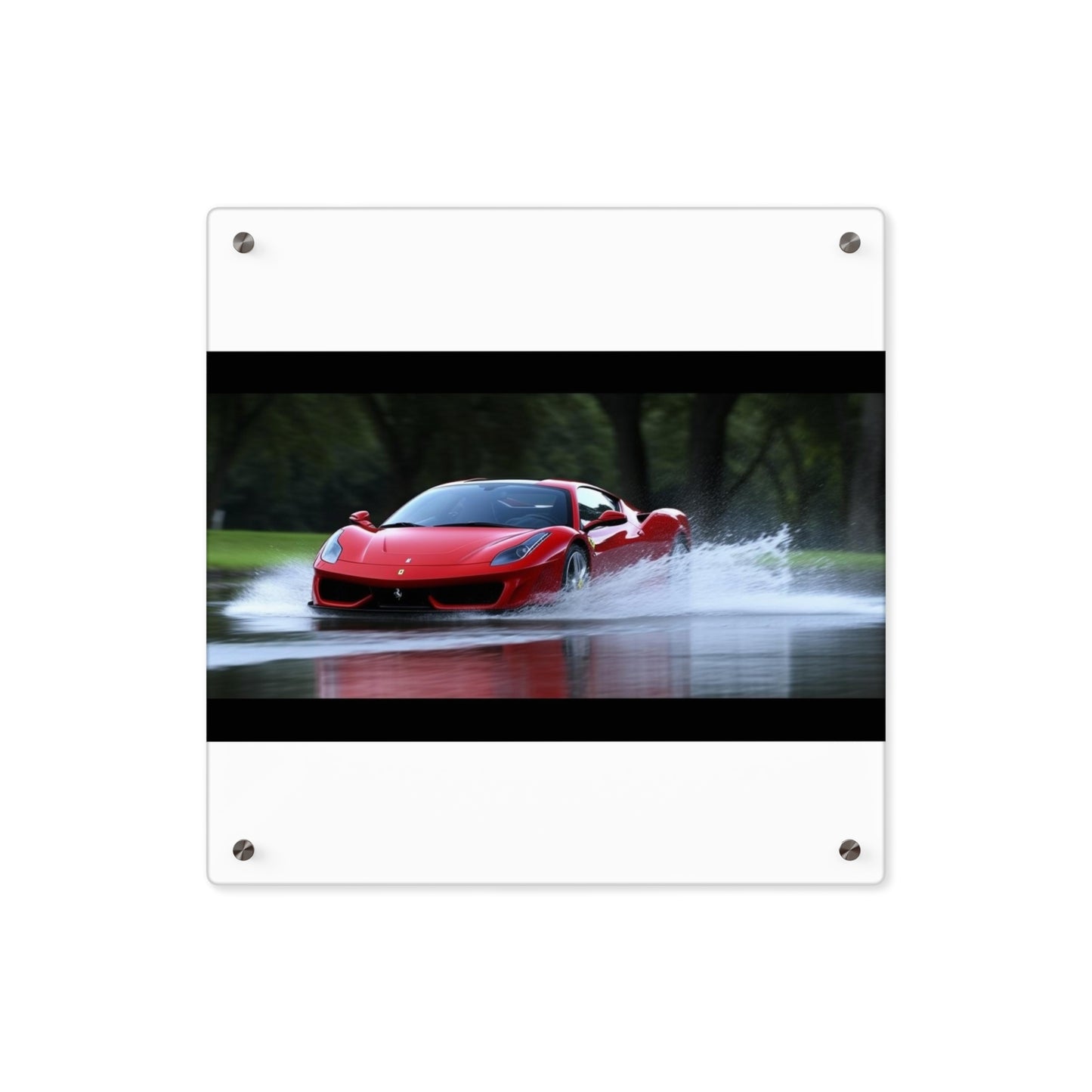 Acrylic Wall Art Panels Water Ferrari Splash 2