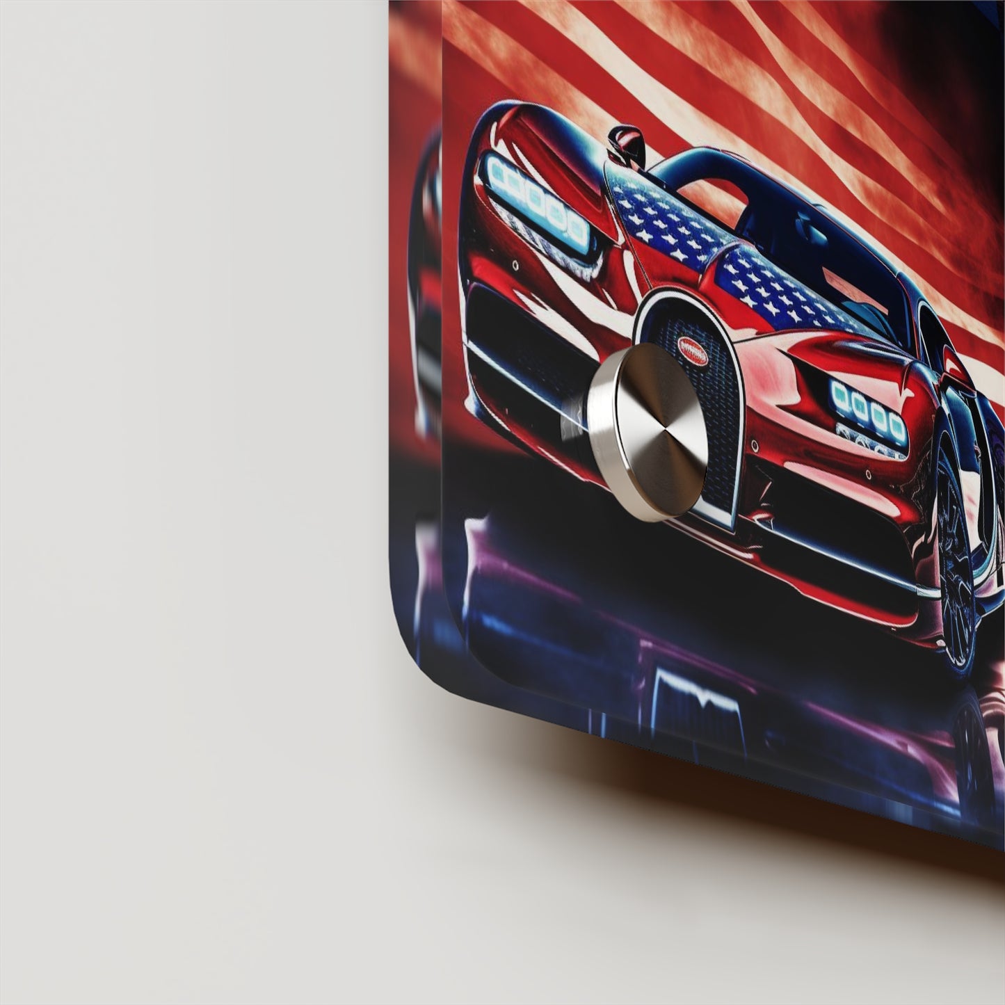 Acrylic Wall Art Panels Abstract American Flag Background Bugatti 5