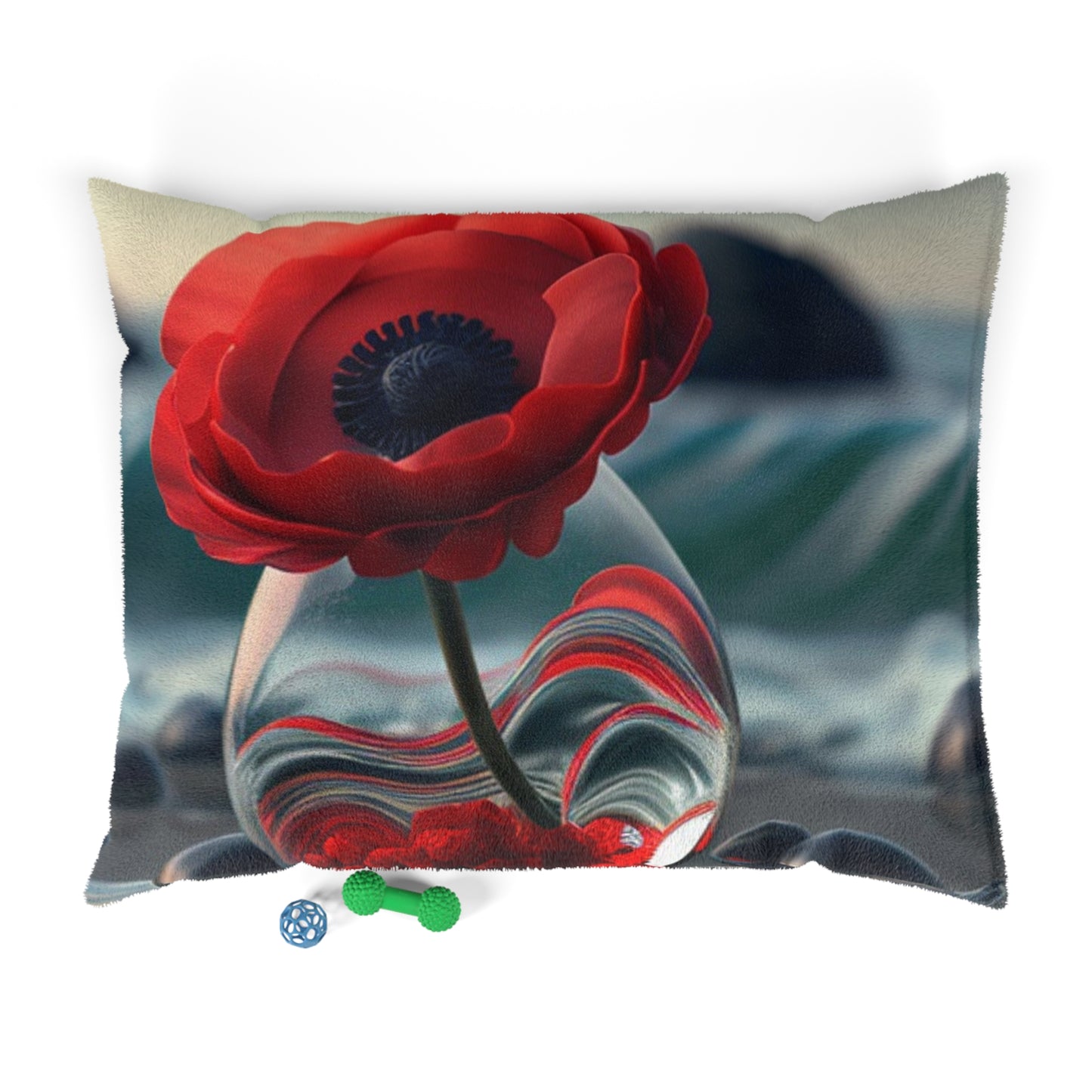 Pet Bed Red Anemone in a Vase 1