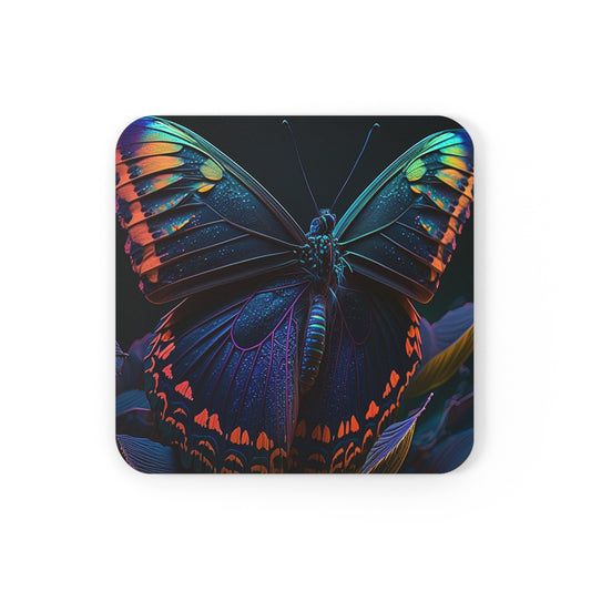 Corkwood Coaster Set Hue Neon Butterfly 3