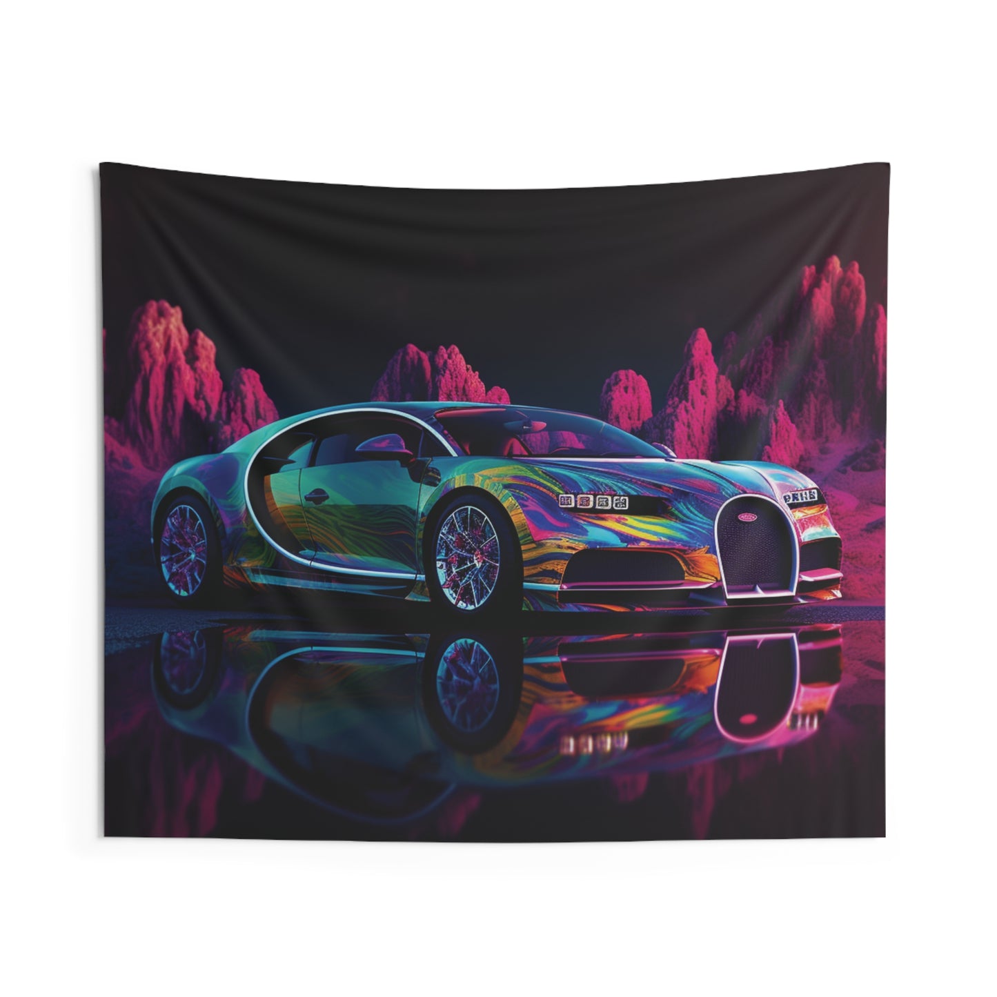 Indoor Wall Tapestries Florescent Bugatti Flair 2