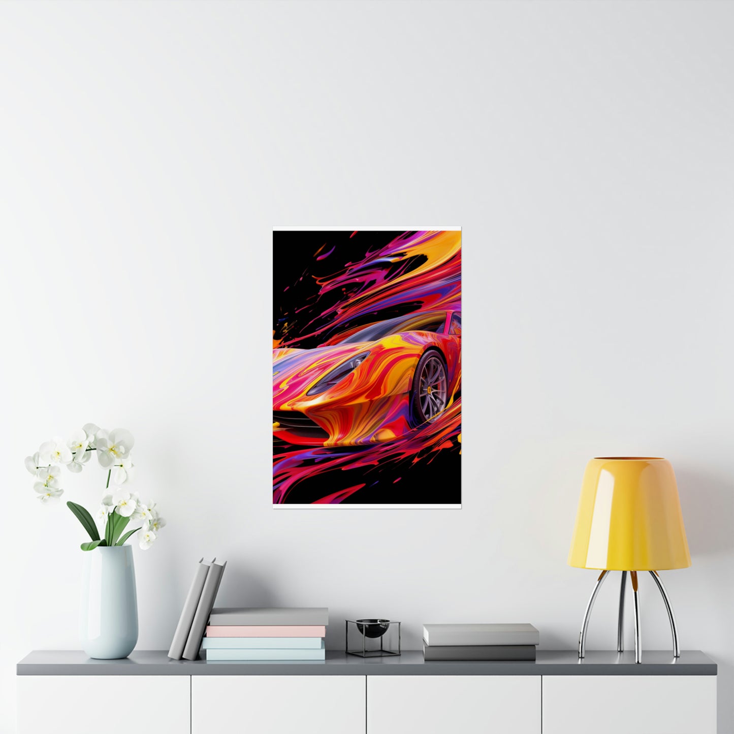 Premium Matte Vertical Posters Ferrari Water Fusion 2