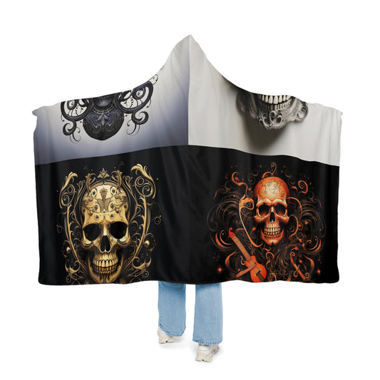 Snuggle Hooded Blanket Skull Treble Clef 5