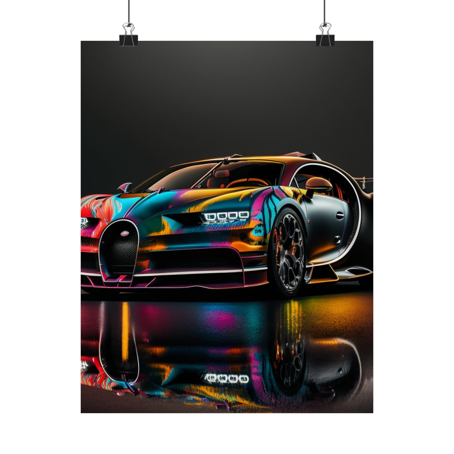 Premium Matte Vertical Posters Bugatti Chiron Super 2