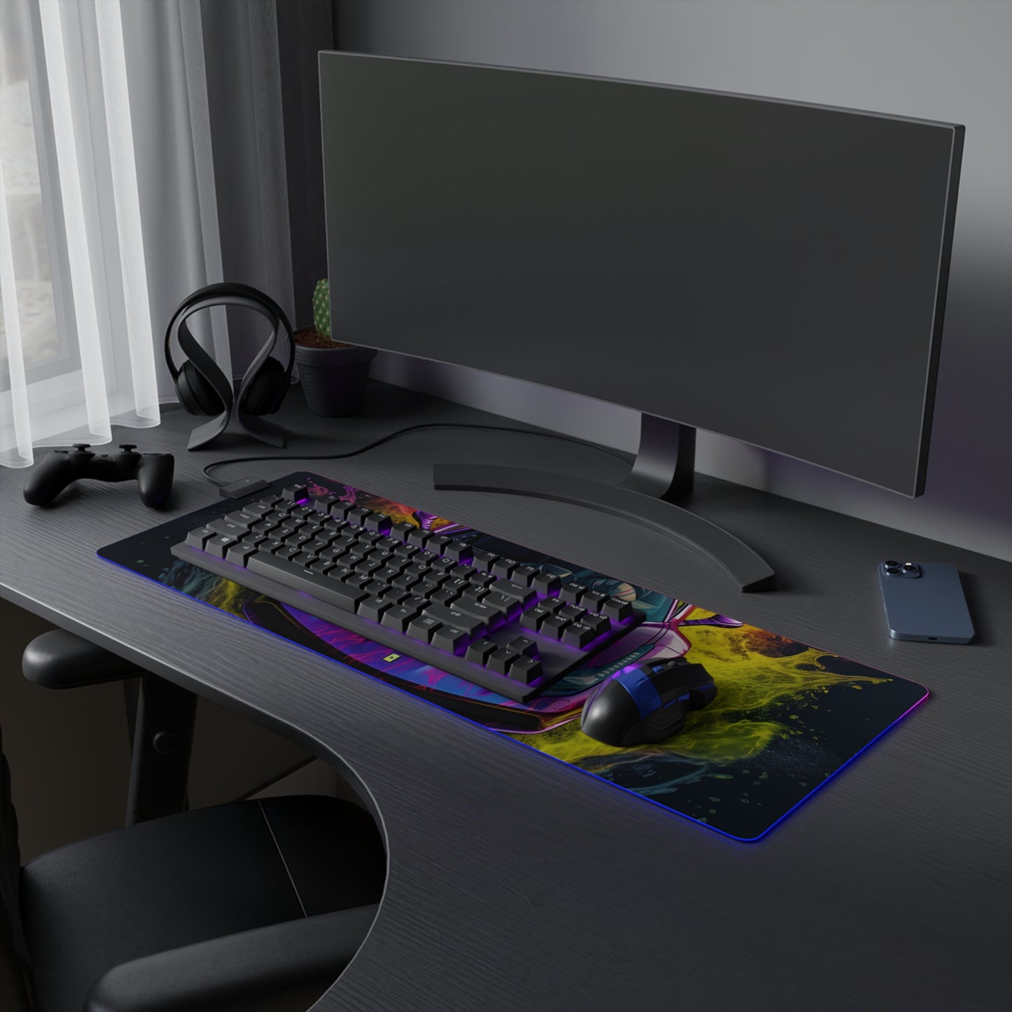 LED Gaming Mouse Pad Farrari Water 3