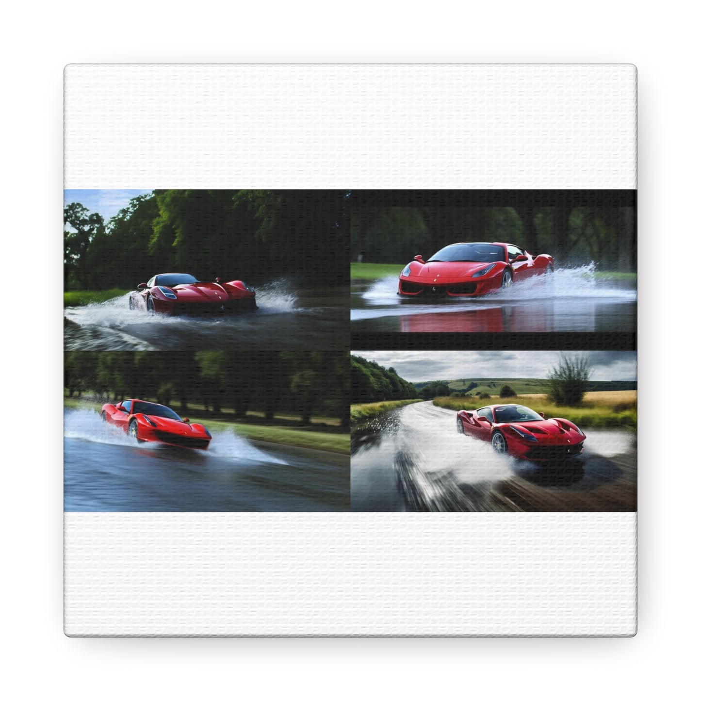 Canvas Gallery Wraps Water Ferrari Splash 5