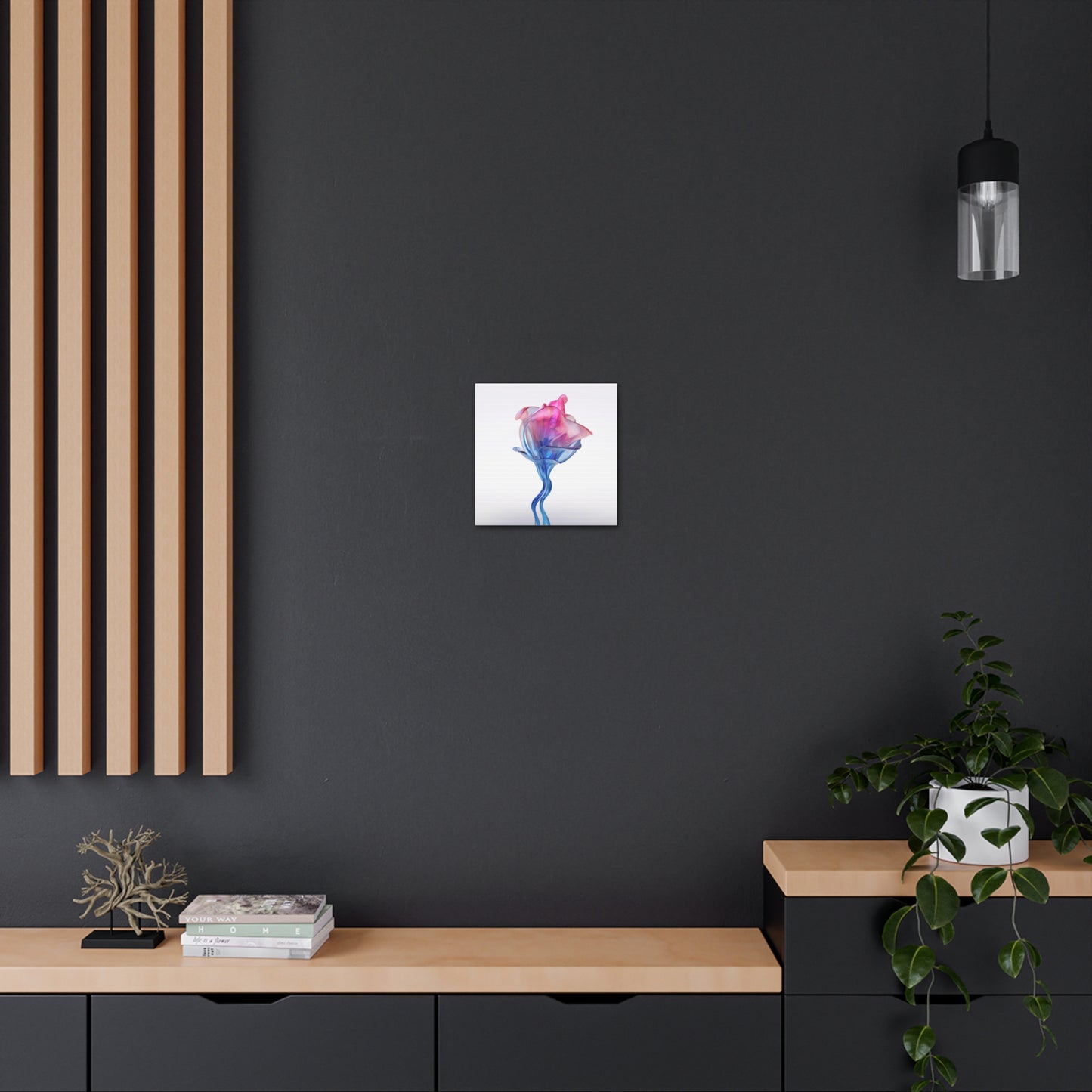 Canvas Gallery Wraps Pink & Blue Tulip Rose 4