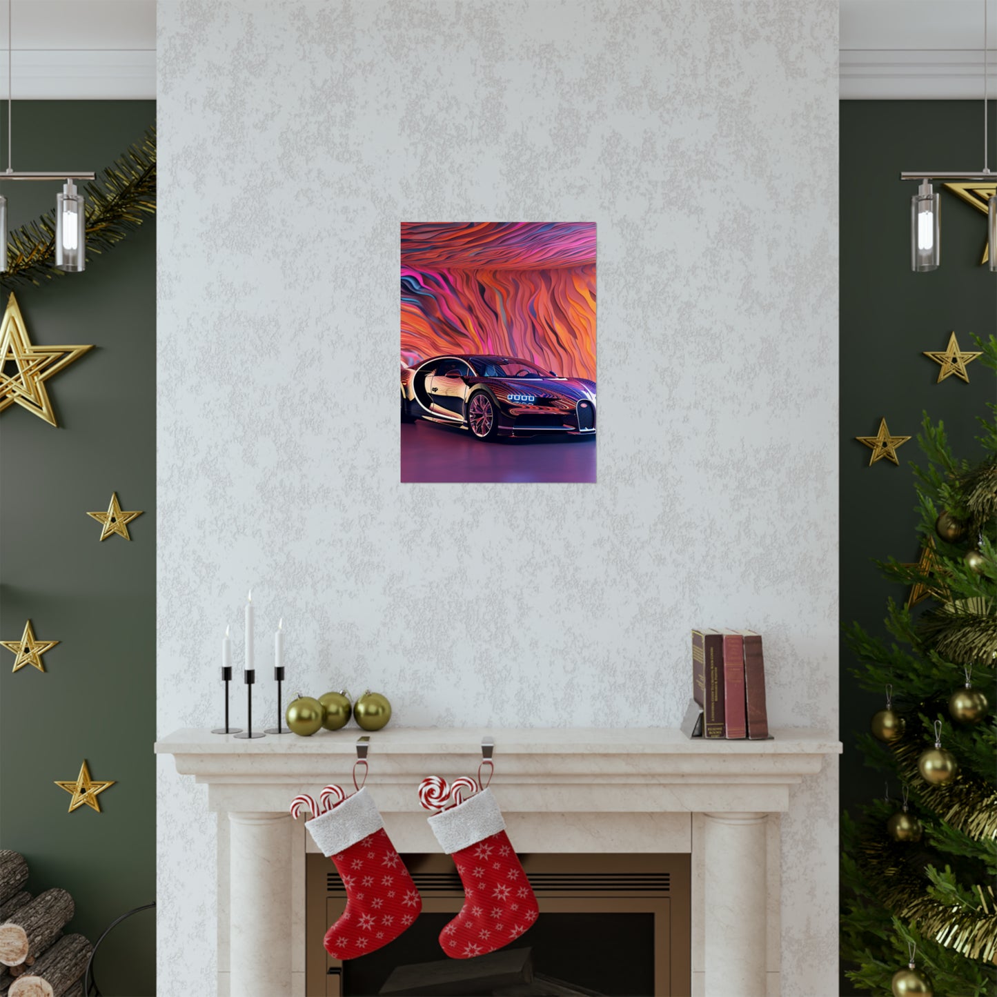 Premium Matte Vertical Posters Bugatti Abstract Flair 4