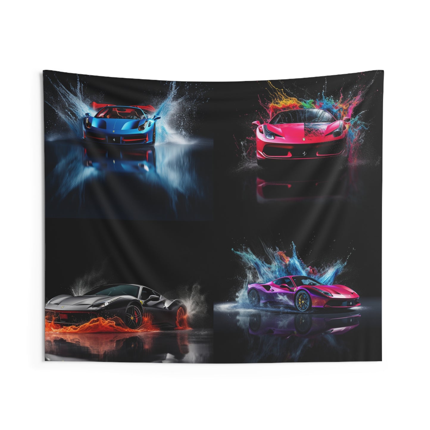 Indoor Wall Tapestries Ferrari Water Splash 5