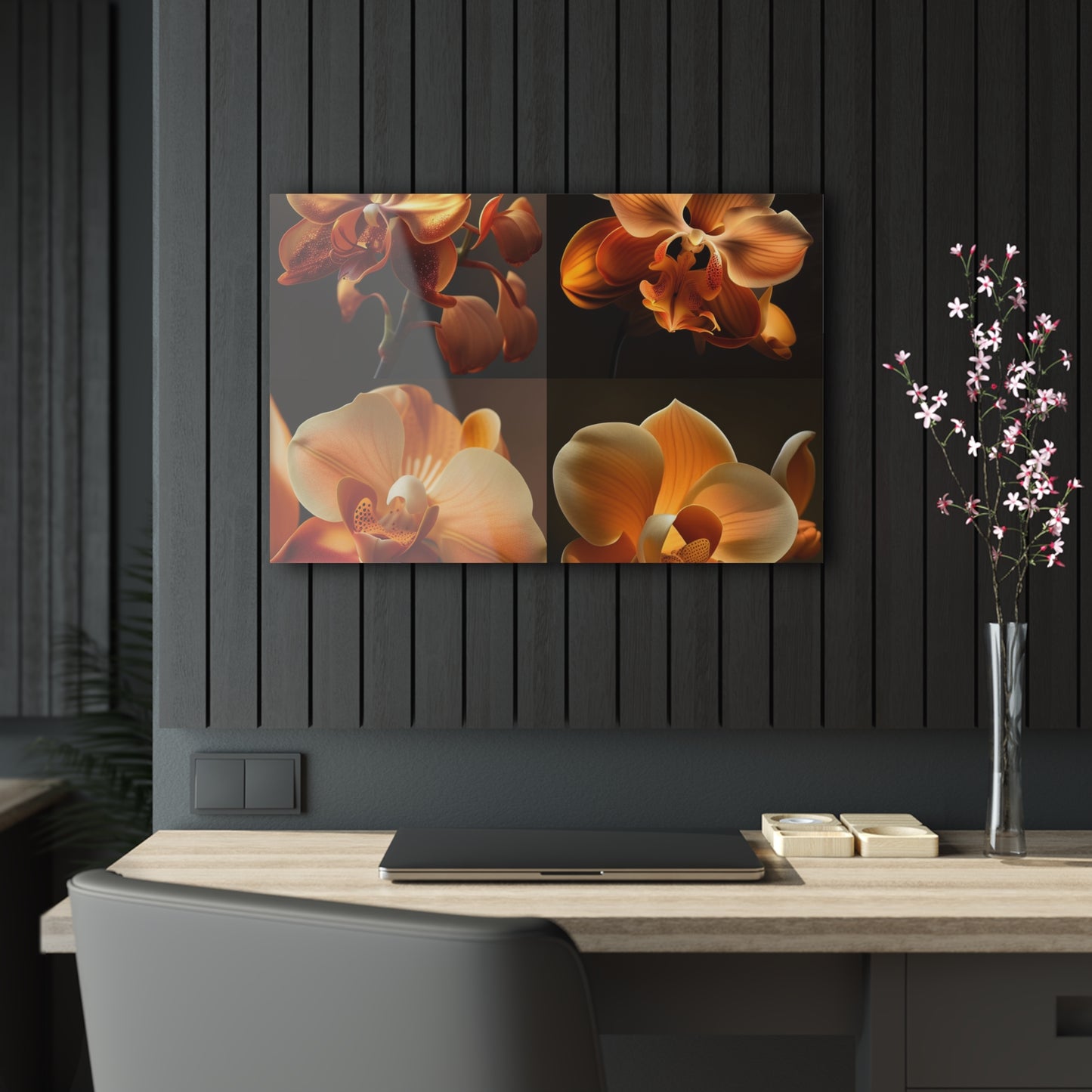 Acrylic Prints Orange Orchid 5