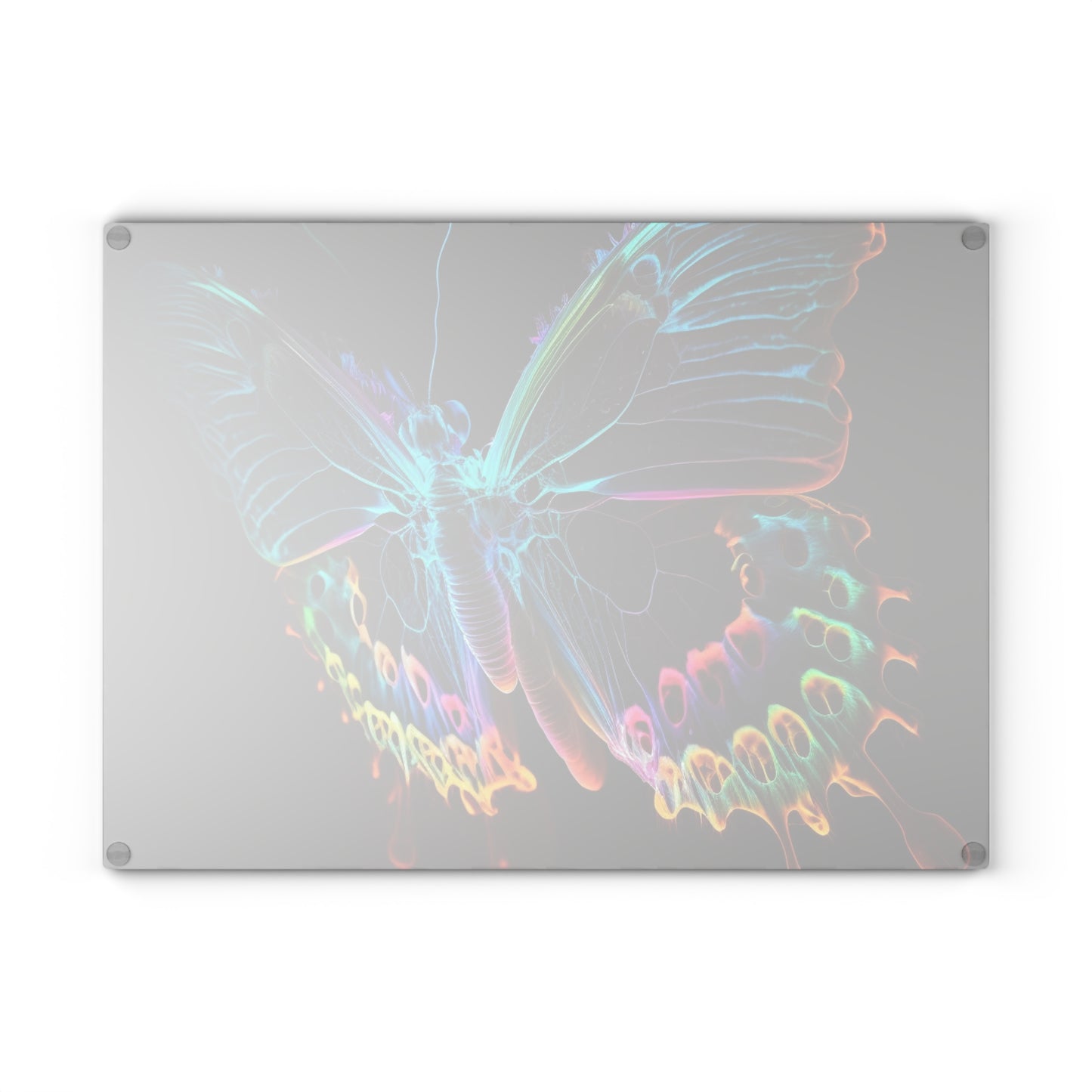 Glass Cutting Board Thermal Butterfly 2