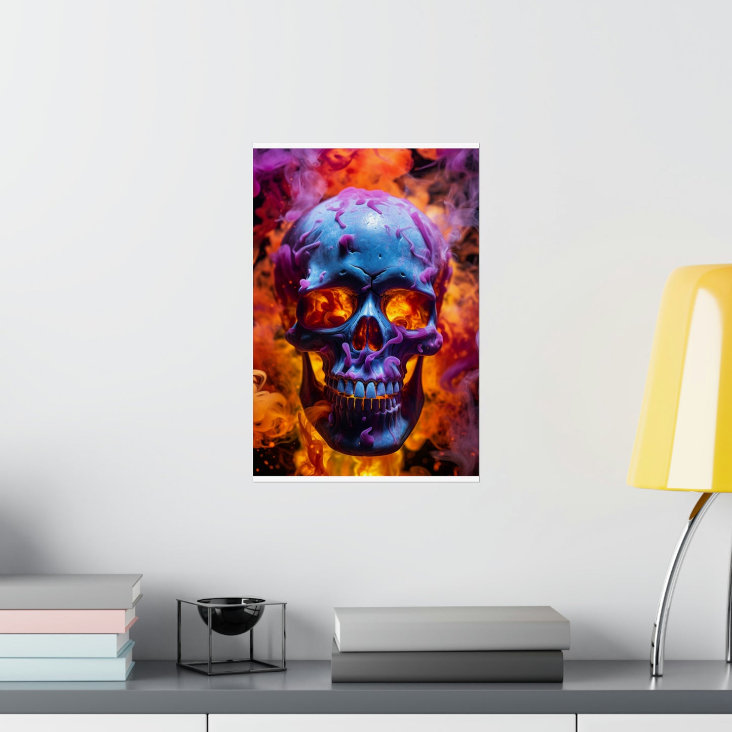 Premium Matte Vertical Posters Macro Skull 3