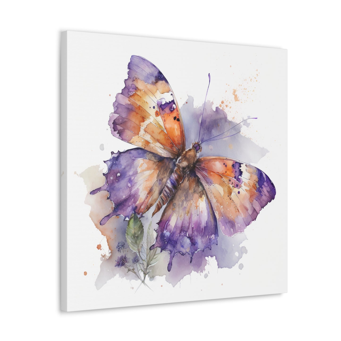 Canvas Gallery Wraps MerlinRose Watercolor Butterfly 1