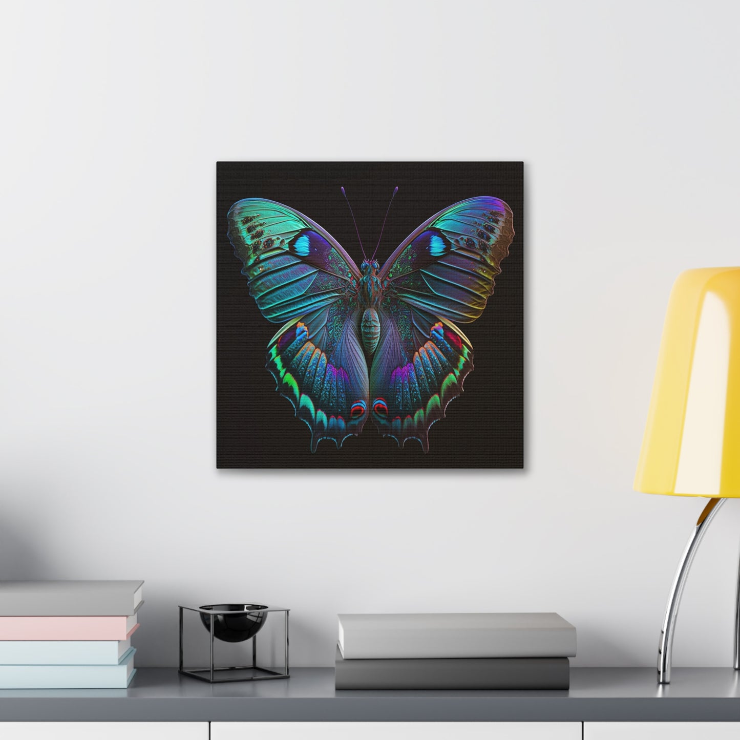 Canvas Gallery Wraps Hue Neon Butterfly 4