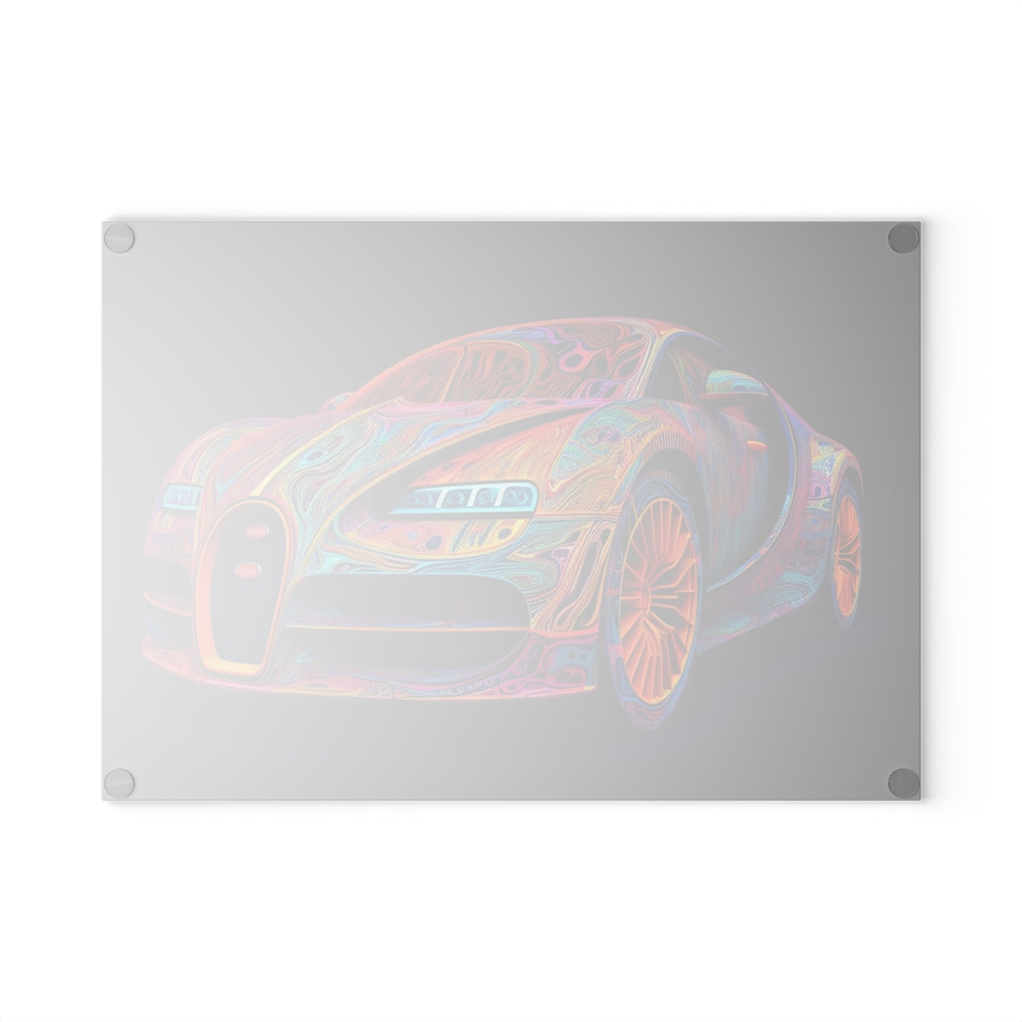 Glass Cutting Board Bugatti Abstract Concept 1