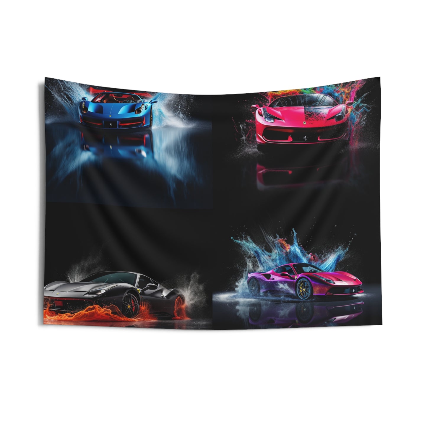 Indoor Wall Tapestries Ferrari Water Splash 5