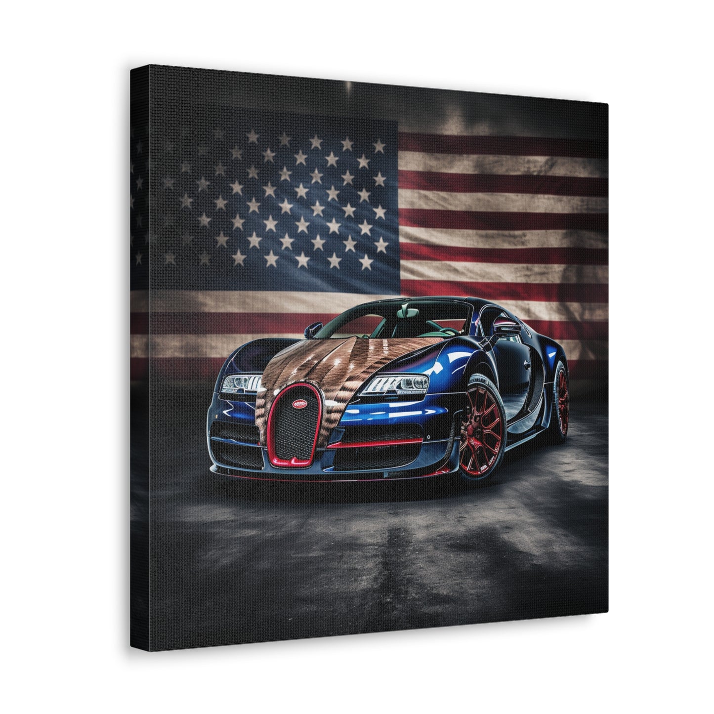 Canvas Gallery Wraps Bugatti American Flag 4