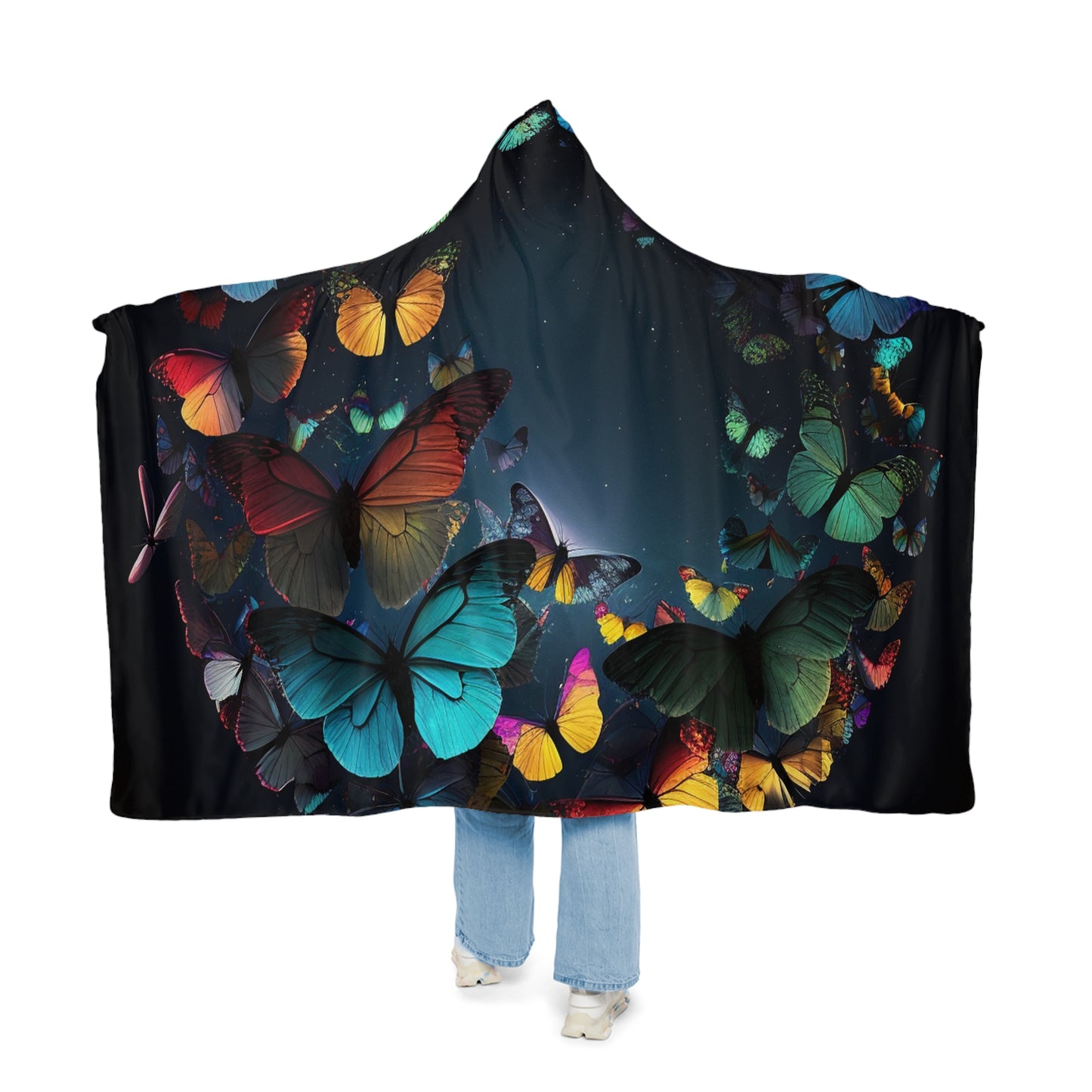 Snuggle Hooded Blanket Moon Butterfly 3