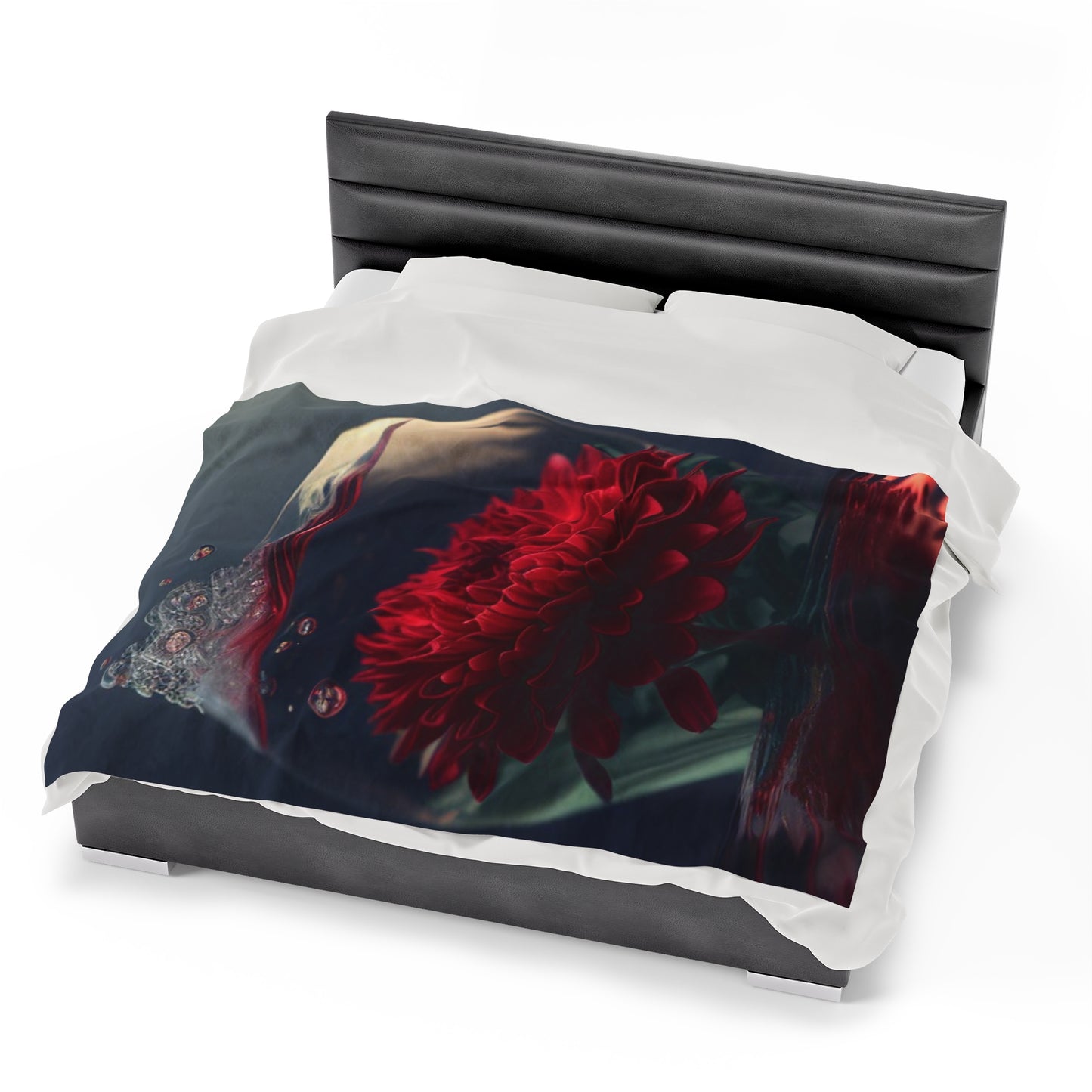 Velveteen Plush Blanket Chrysanthemum 1