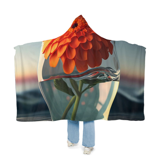 Snuggle Hooded Blanket Orange Zinnia 4