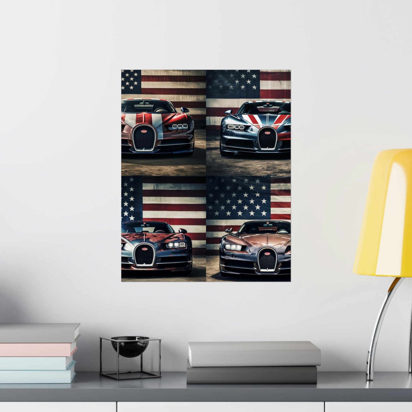 Premium Matte Vertical Posters Bugatti Flag 5