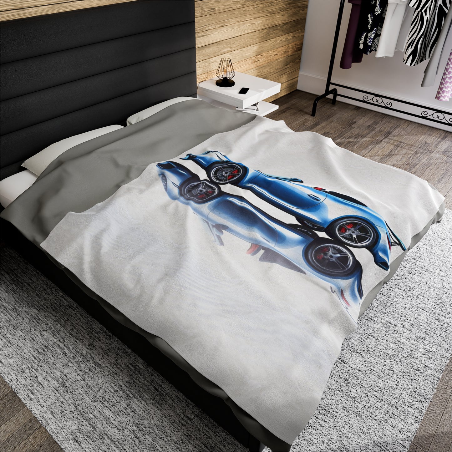 Velveteen Plush Blanket 911 Speedster on water 4