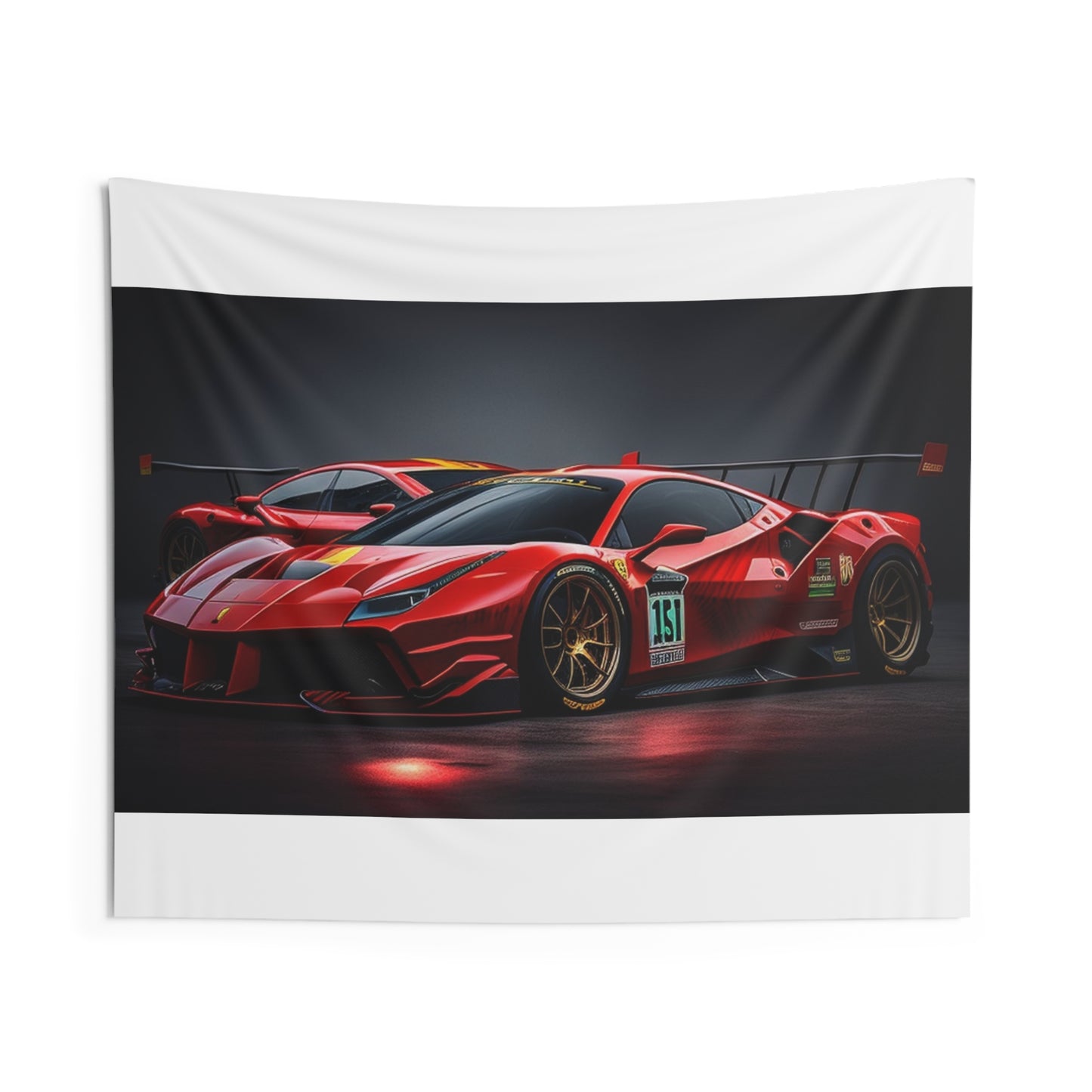 Indoor Wall Tapestries Ferrari Red 2