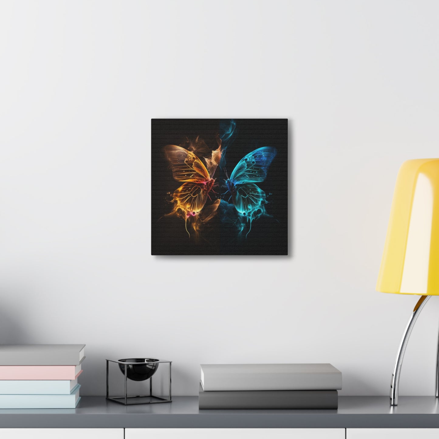 Canvas Gallery Wraps Kiss Neon Butterfly 9