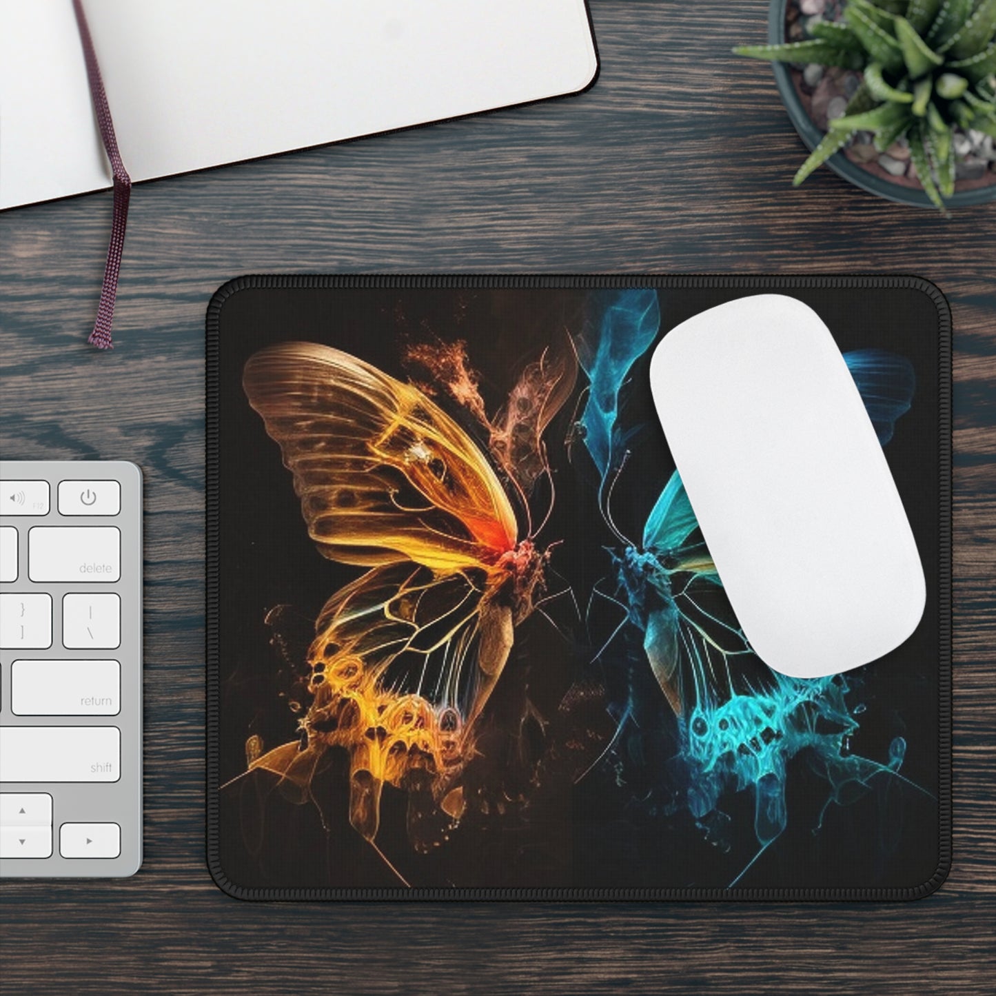 Gaming Mouse Pad  Kiss Neon Butterfly 3