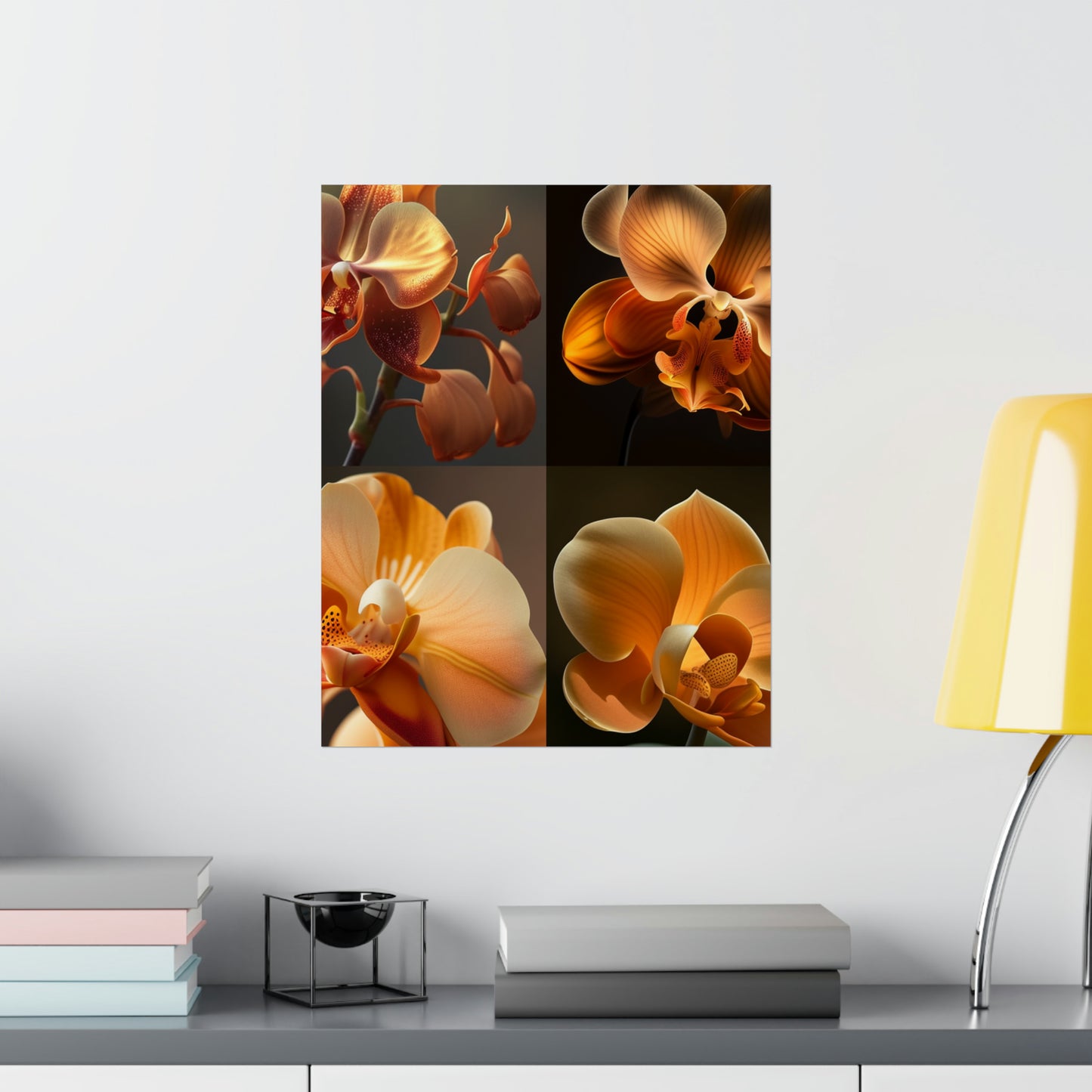 Premium Matte Vertical Posters Orange Orchid 5