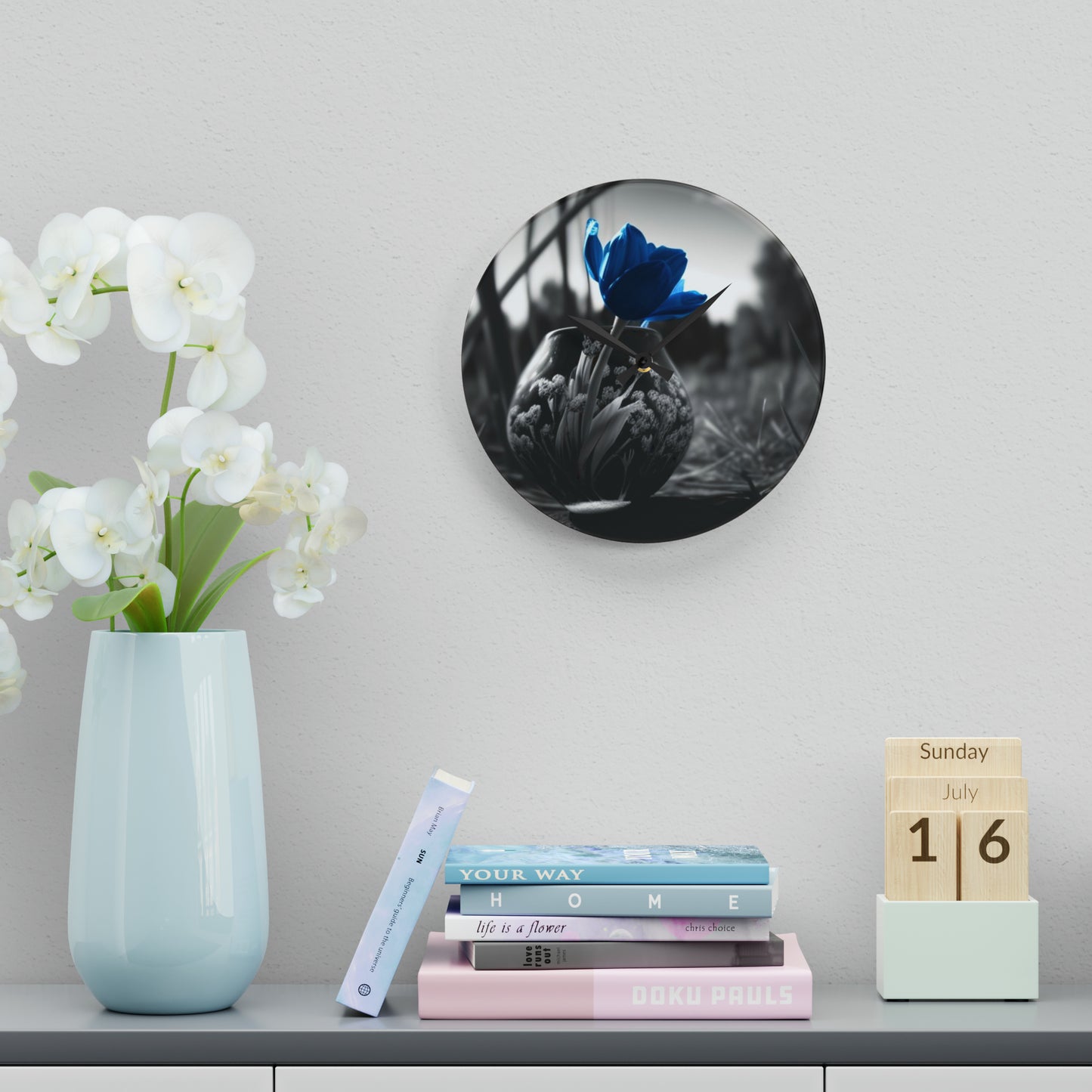 Acrylic Wall Clock Tulip 3