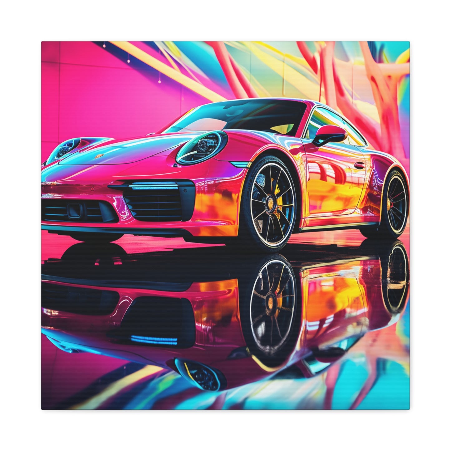 Canvas Gallery Wraps Macro Porsche 4