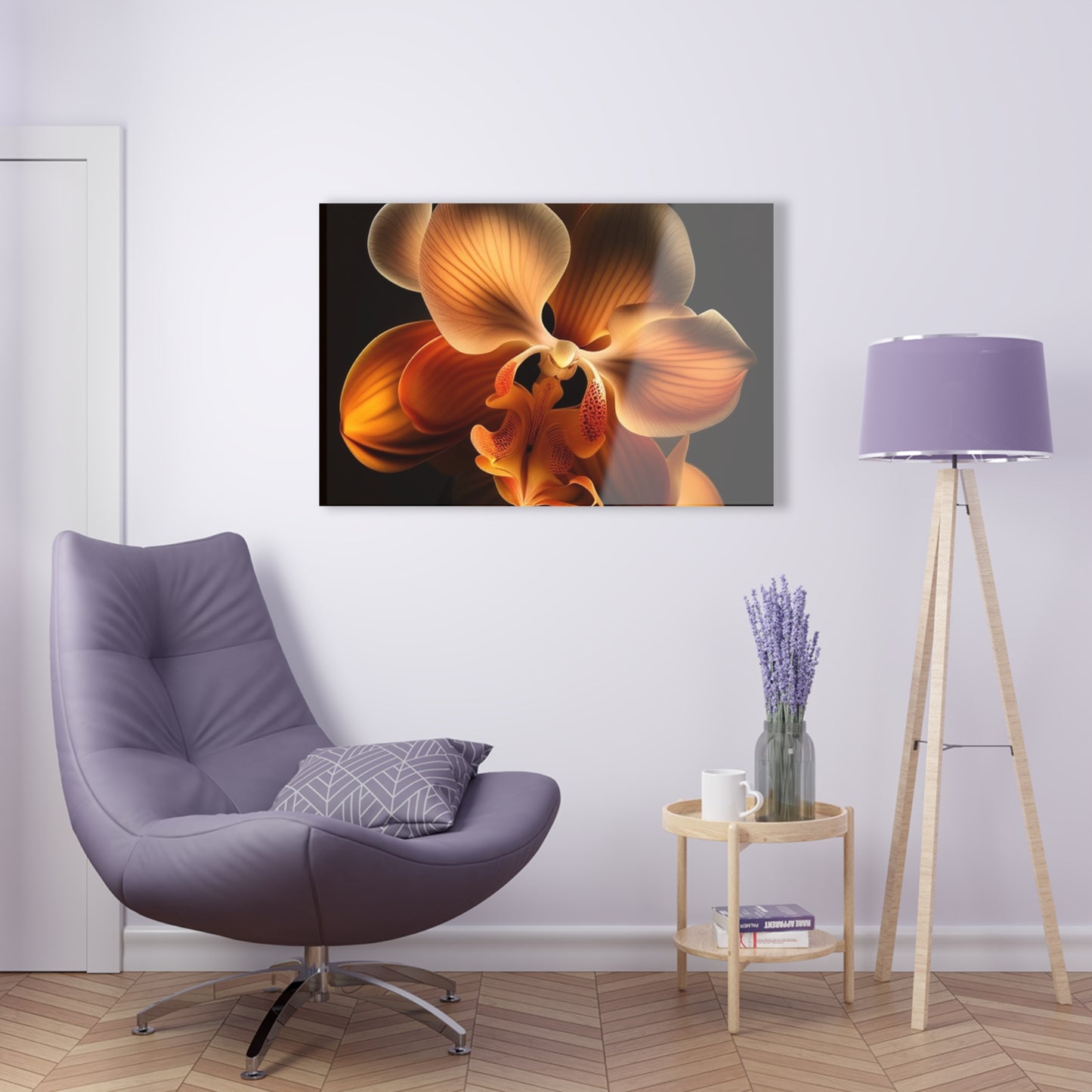 Acrylic Prints Orange Orchid 2