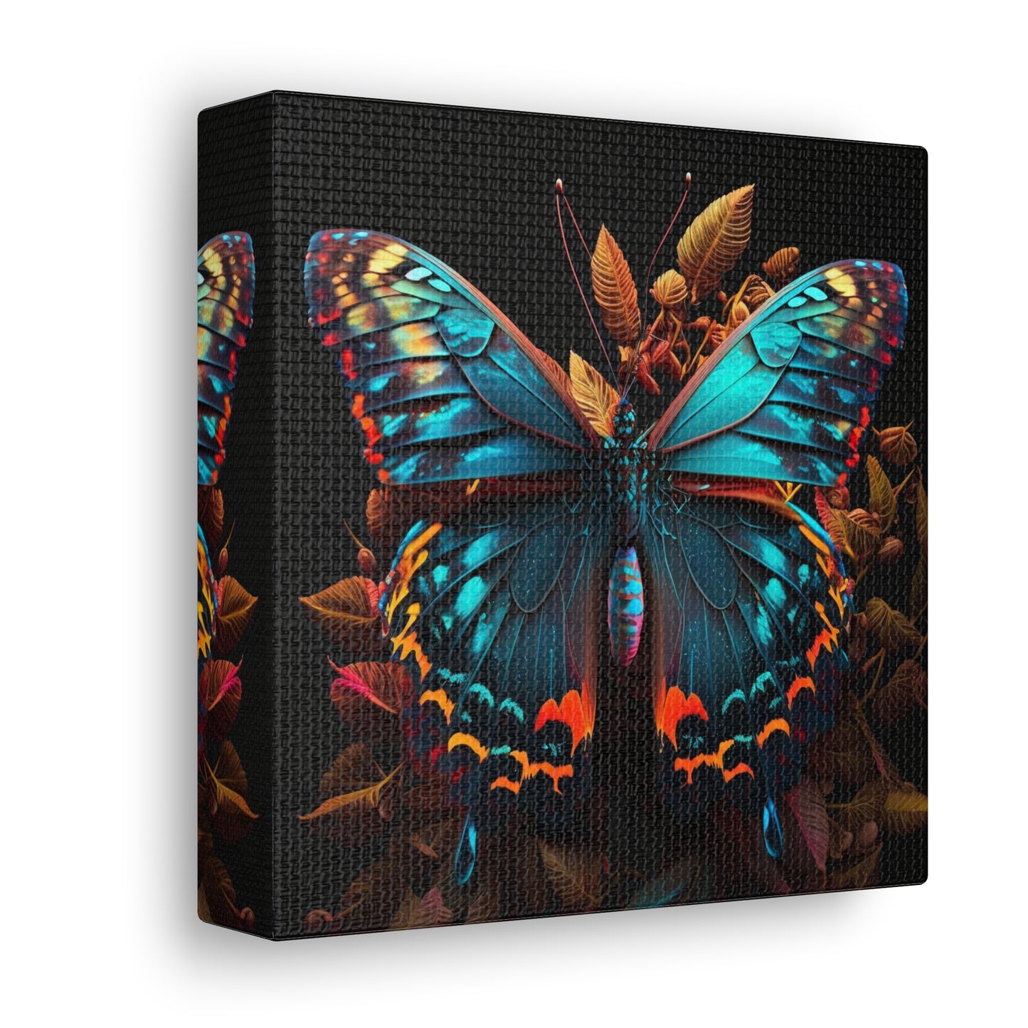 Canvas Gallery Wraps Hue Neon Butterfly 1