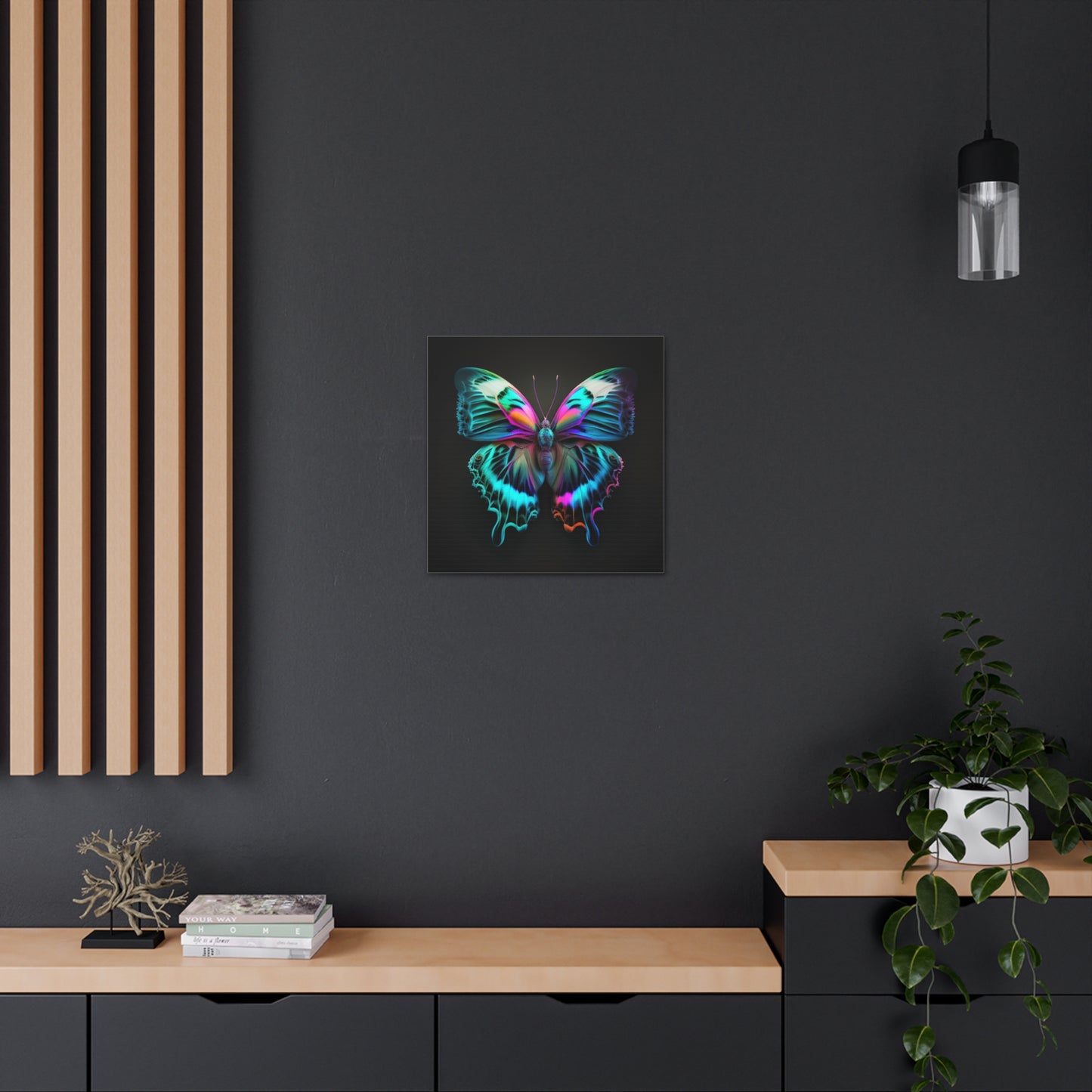 Canvas Gallery Wraps Neon Butterfly Fusion 4